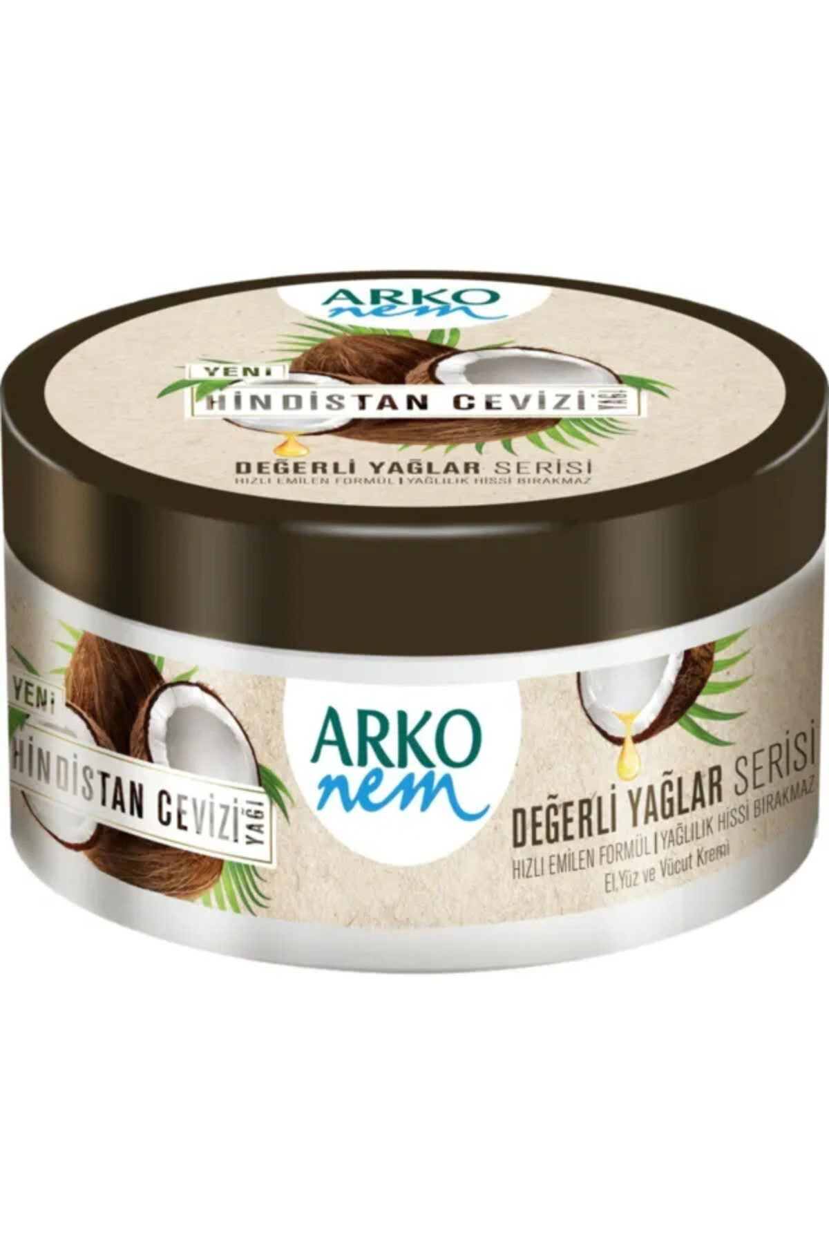 Arko Coconut Cream - Moisture Valuable Oil, 250 ml
