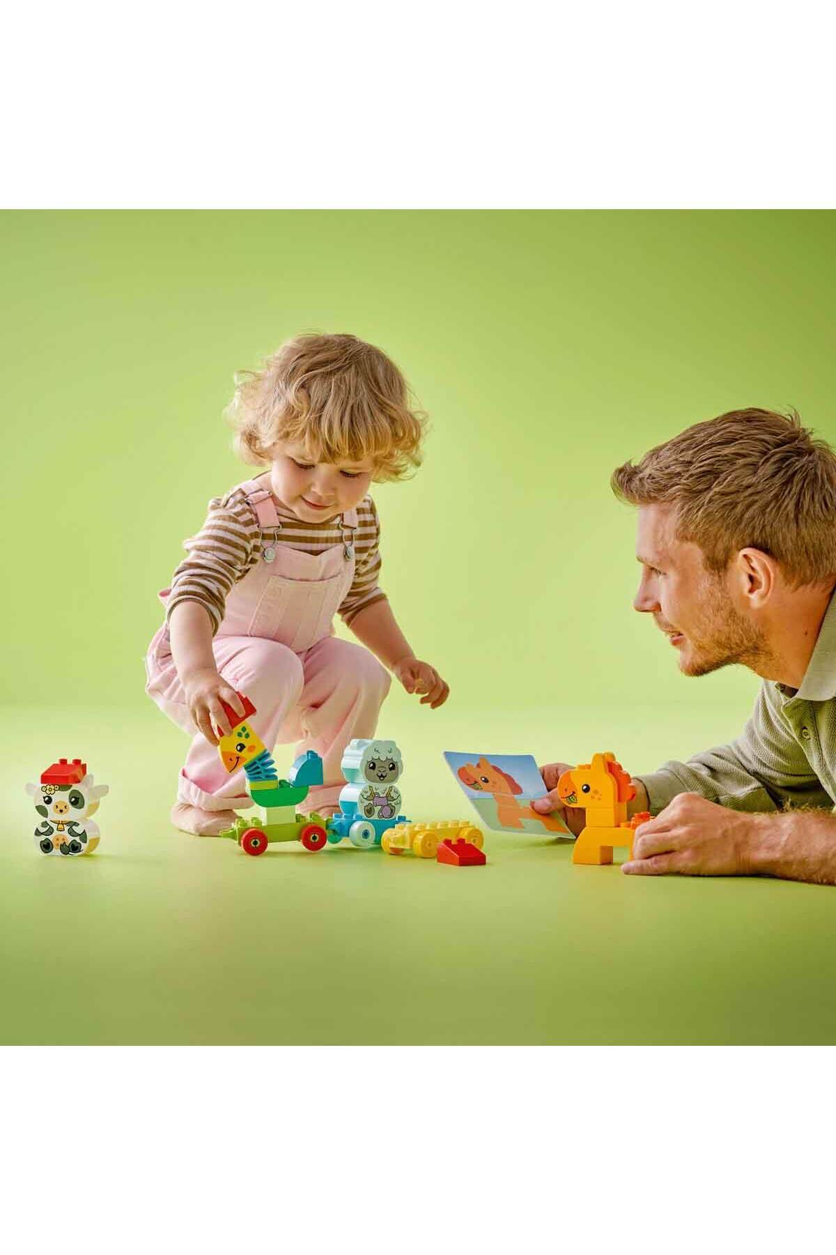 LEGO DUPLO® İlk Hayvan Trenim 10412 - 1 Buçuk Yaş ve Üzeri Çocuklar için Tekerlekli Oyuncak fotoğrafı 6 (önizleme)