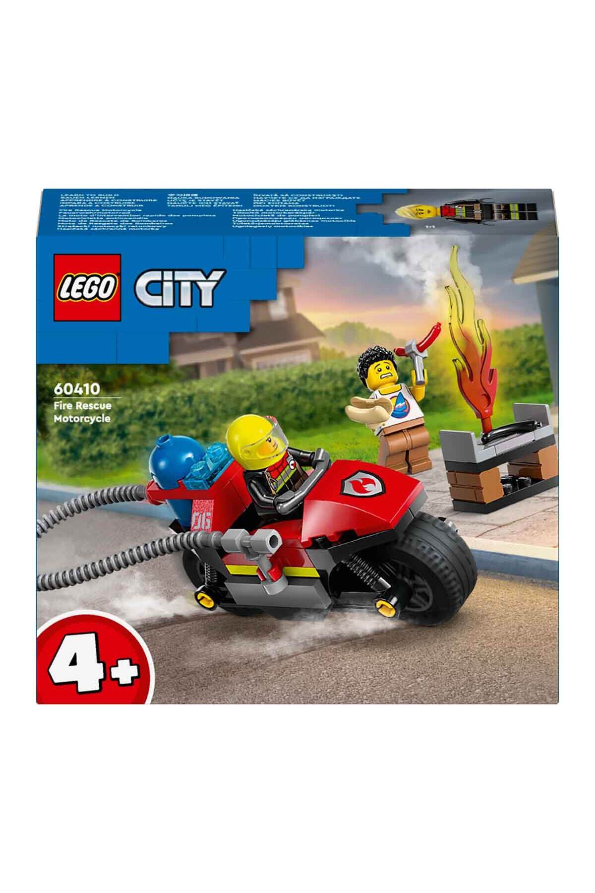 ® موتورسیکلت آتش‌نشانی شهری 60410 – موتورسیکلت ماشین آتش‌نشانی برای کودکان ۴ سال به بالا