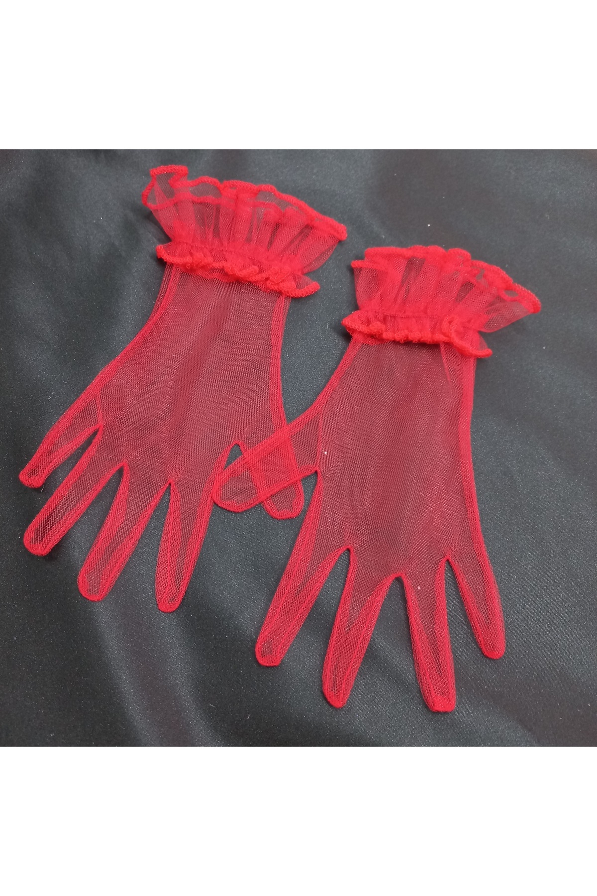 Baby bella girl gloves red