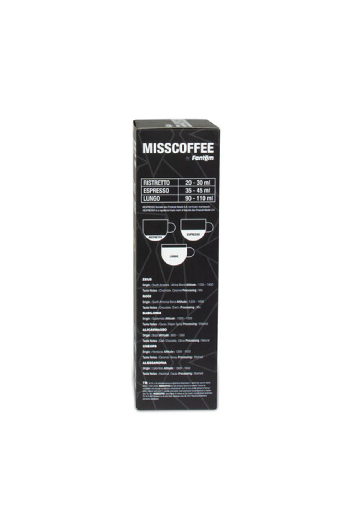 Fantom-Misscoffee 6 Different Experience Box Compatible with Nespresso System 7