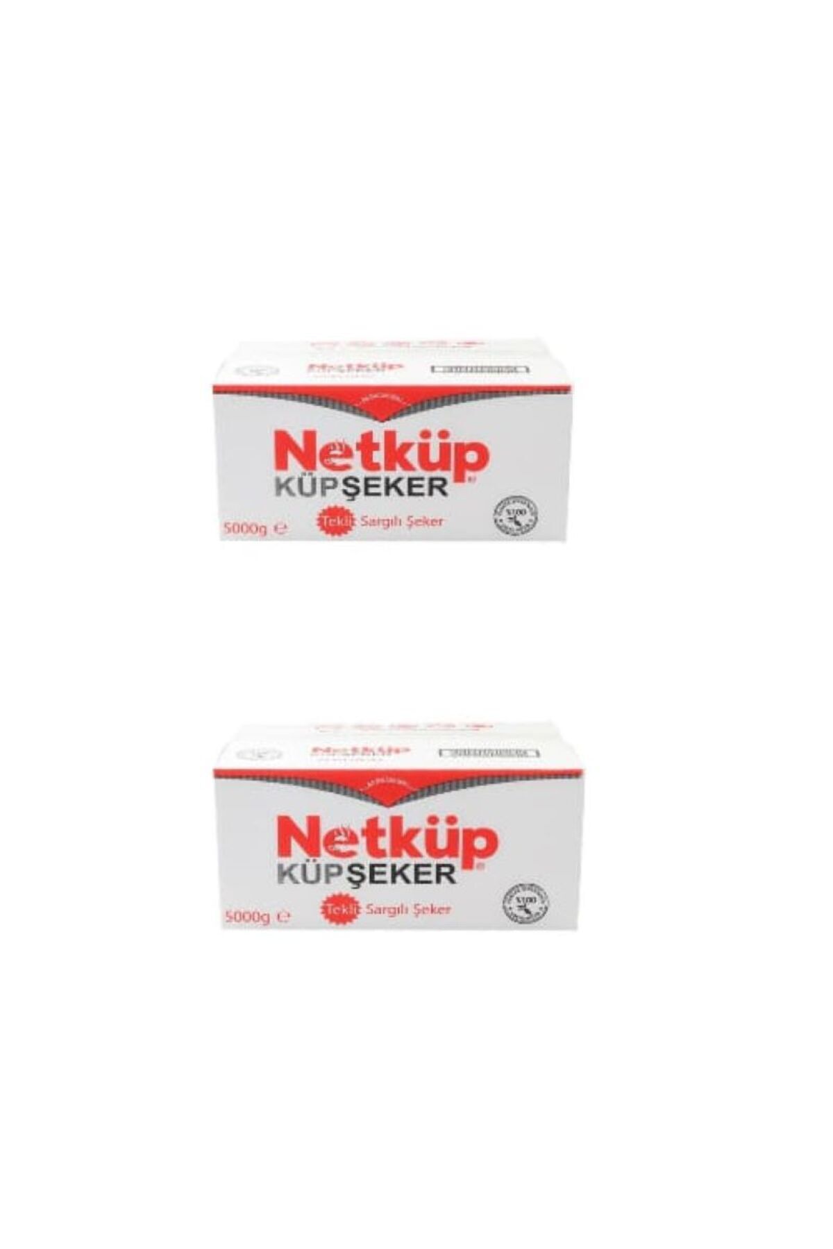 Netküp NETKÜP TEK SARGILI KÜP ŞEKER 5000 GR × 2 ADET