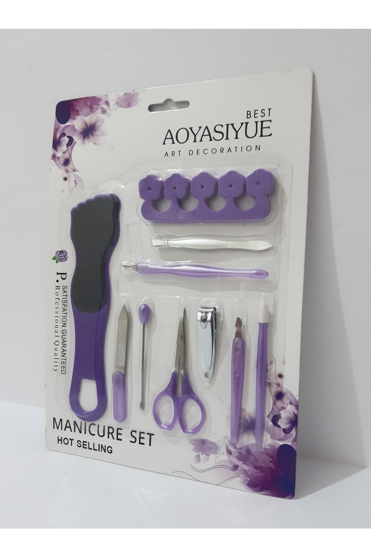 renkli çiçekler-Manicure Set 10 Piece Manicure Set 5