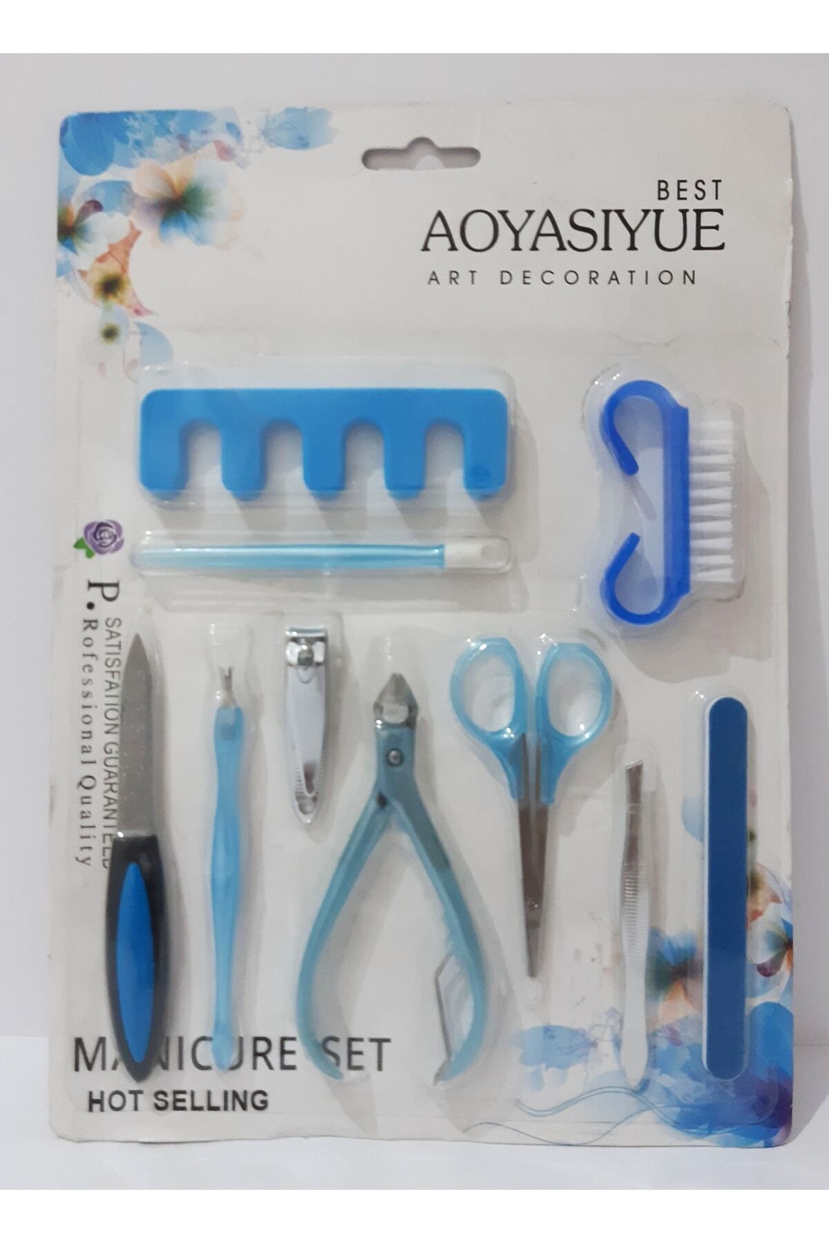 renkli çiçekler-Manicure Set 10 Piece Manicure Set 6