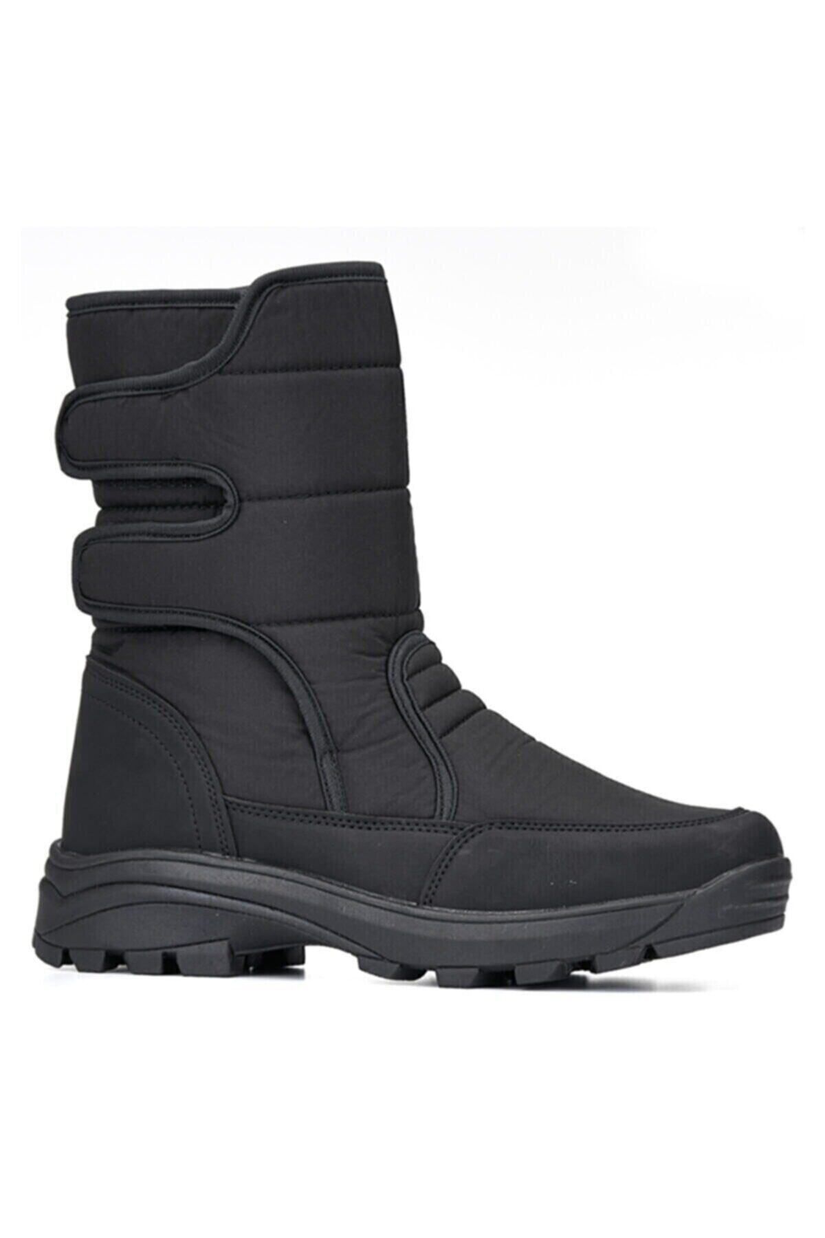 Alves Men s Snow Boots with Fur Inside and Velcro Non Slip Sole