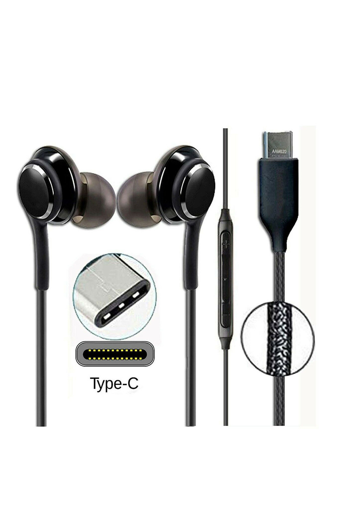 Usb-c 15 15 Pro 16 Plus 17 Pro Max 18 Duo Uyumlu Kulaklık Type-c Uyumlu Tak Çalıştır Bluetooth Gerektirmez