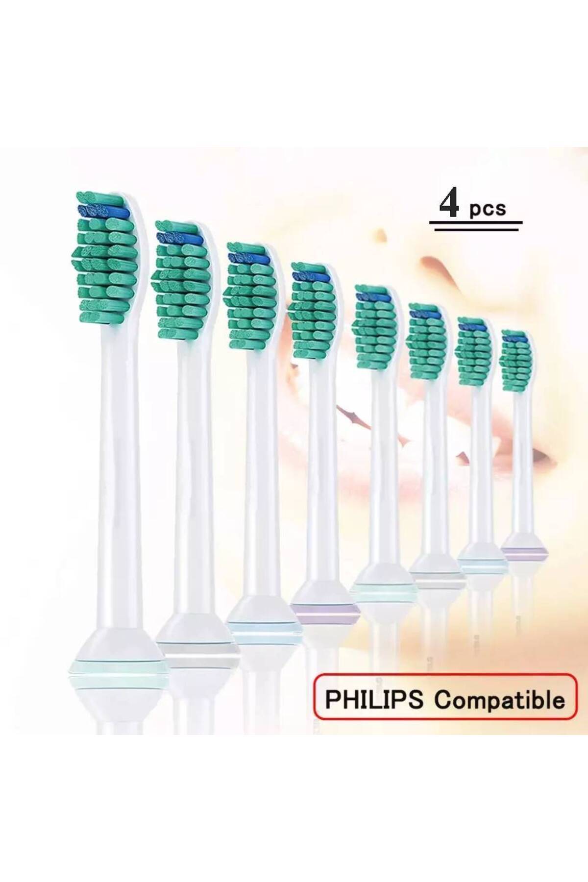 LOVYCO Sonic Optimum Cleaning Philips Sonicare Uyumlu 4 Adet Yedek başlık