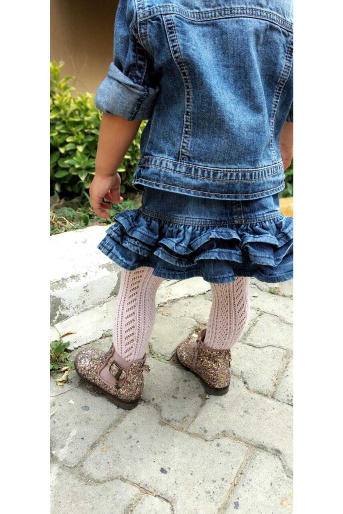 BEBEĞİME ÇORAP Kız Bebek Beyaz File Külotlu Çorap fotoğrafı 2 (önizleme)