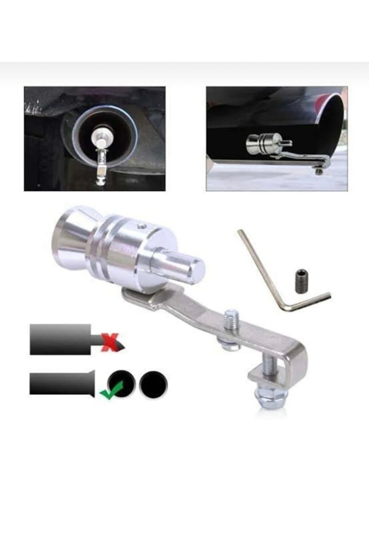 Fvtuningotoaksesuar Vehicle Turbo Sound Whistle Whistle Exhaust Muffler