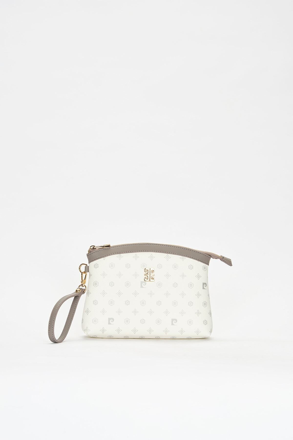 Pierre Cardin-White Monogram Women's Clutch & Clutch Bag 05PO22Y1547 2