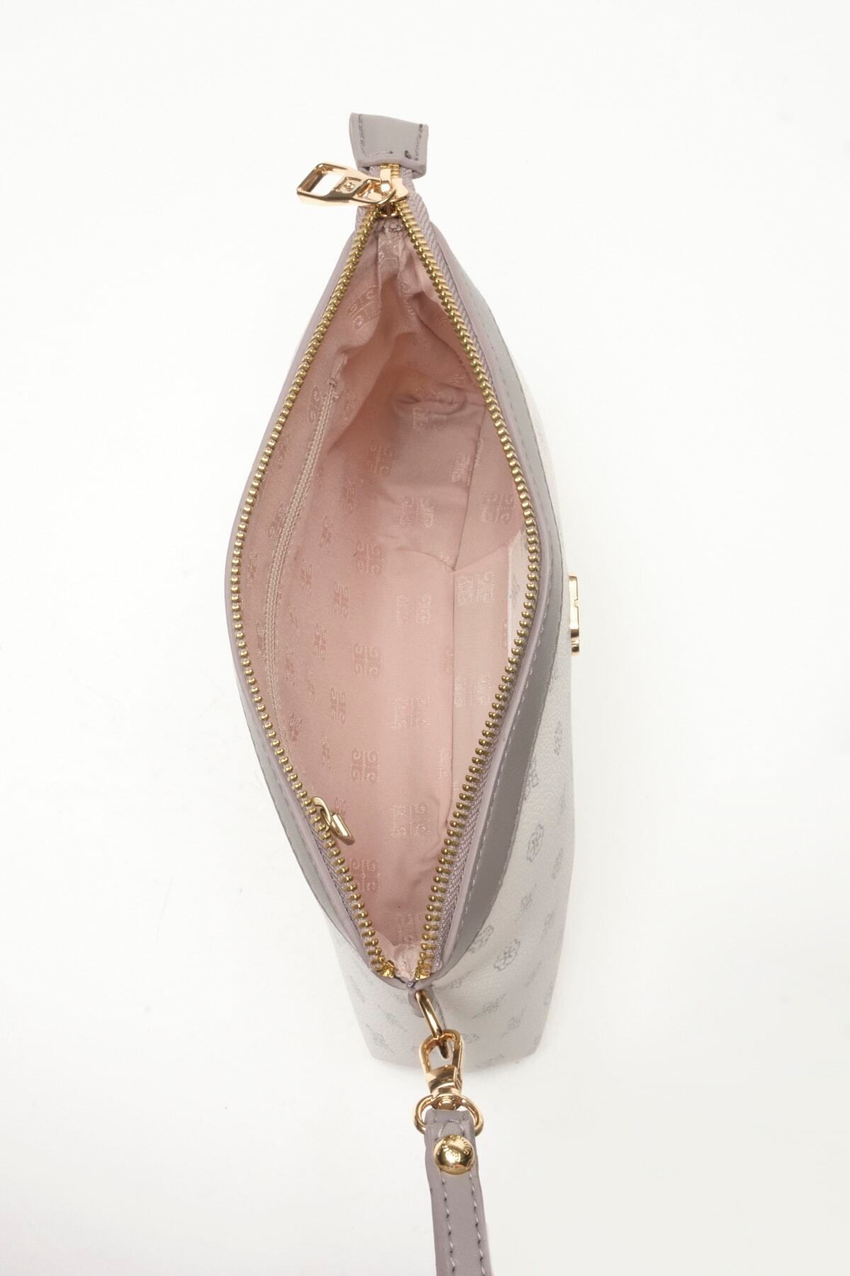 Pierre Cardin-White Monogram Women's Clutch & Clutch Bag 05PO22Y1547 5
