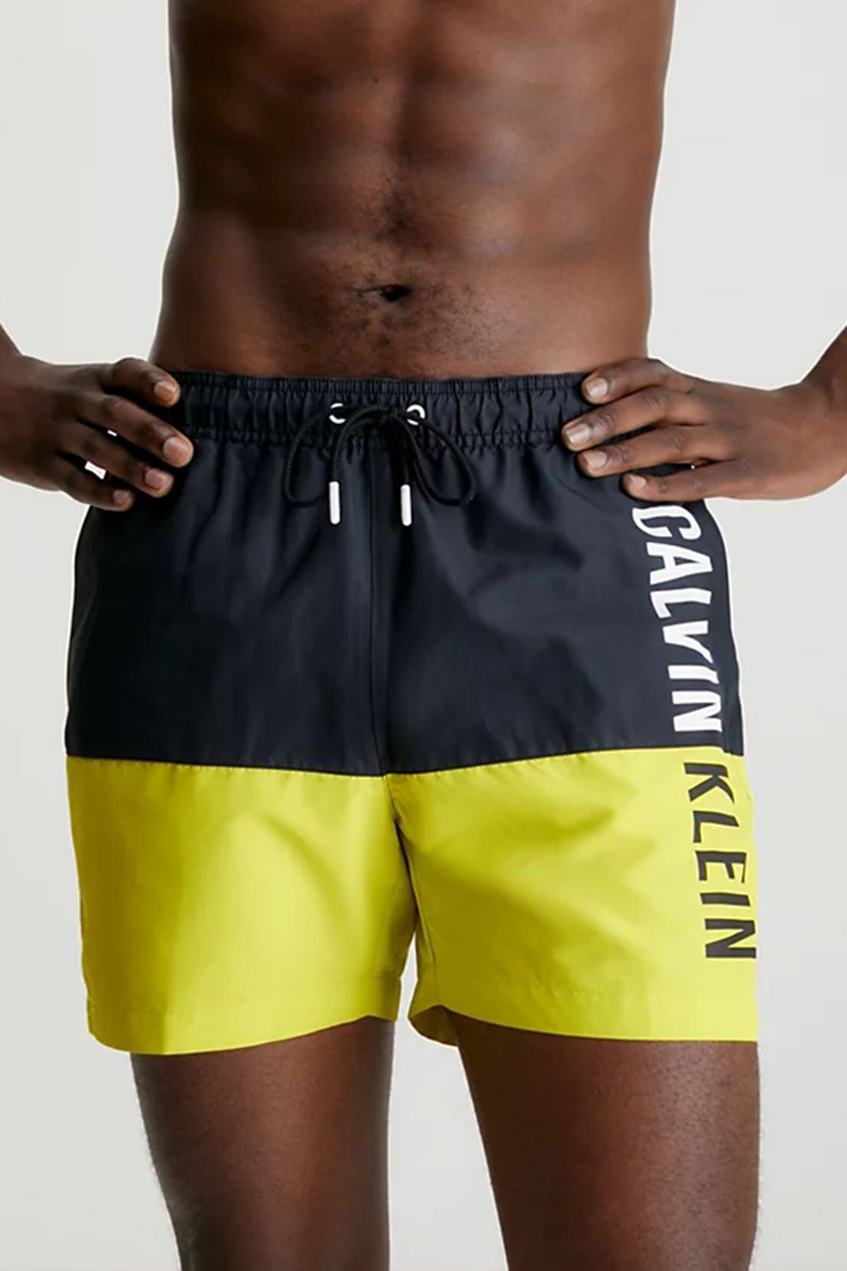 Yellow calvin klein hotsell shorts