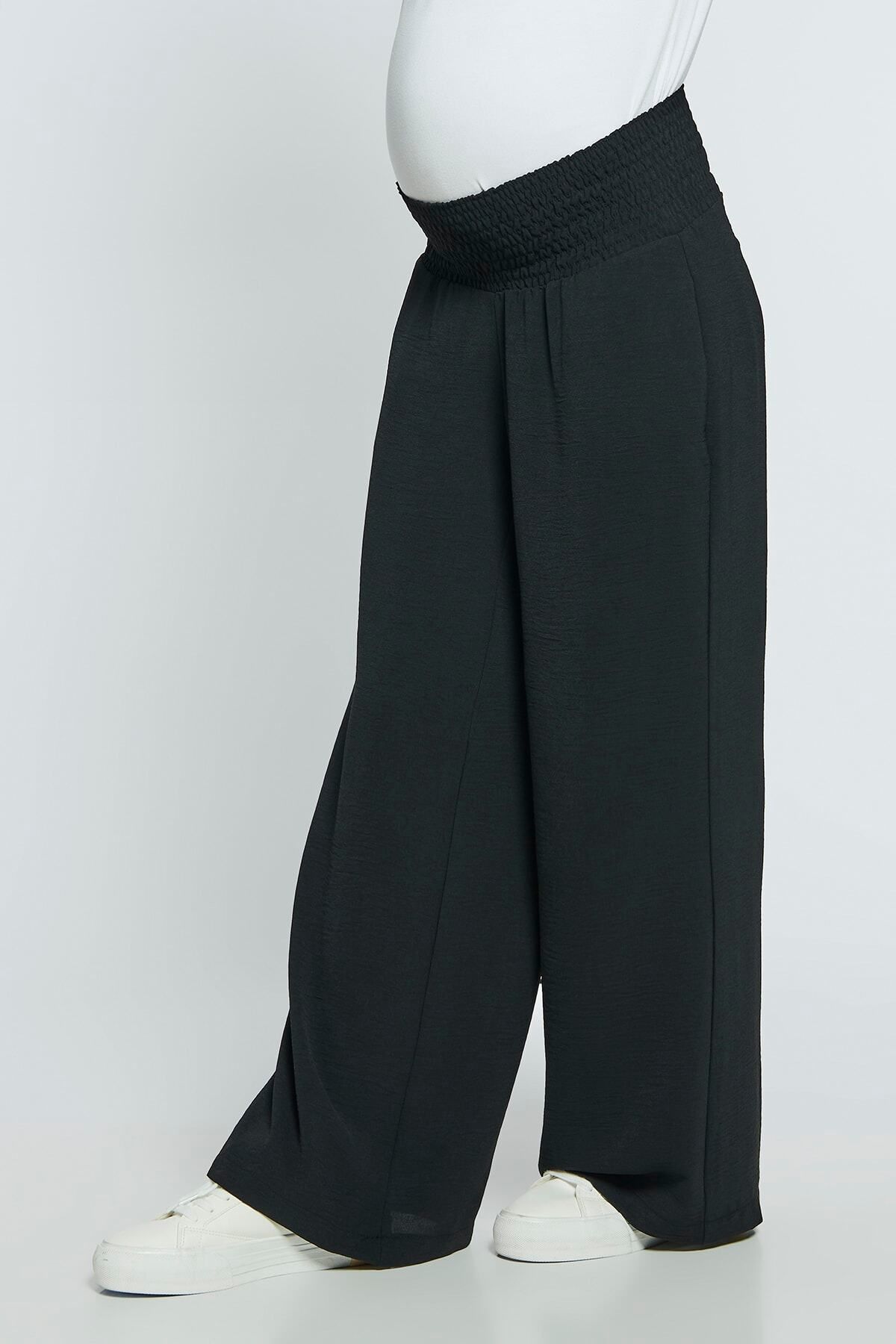 LYN MAMA-Raven Black Maternity Pants 4