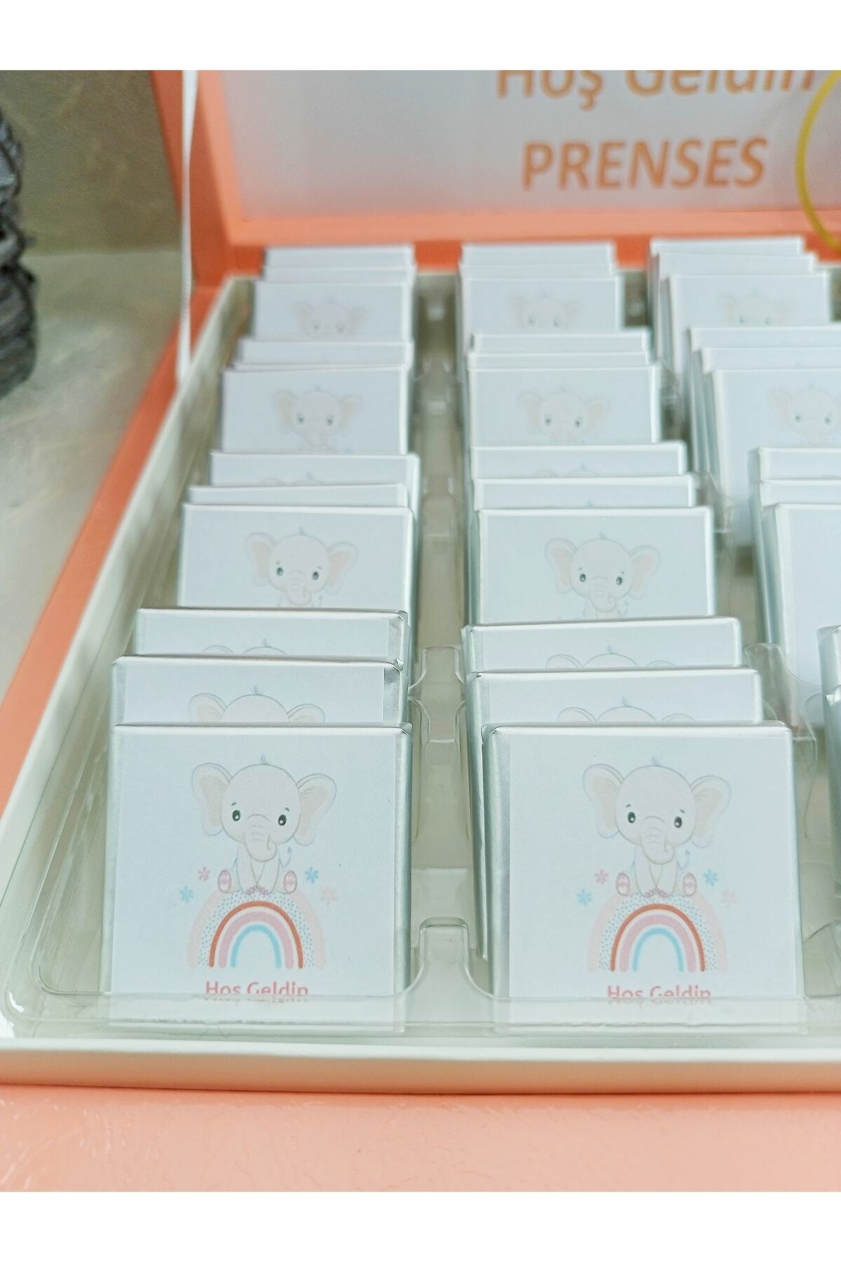 altıniz gıda Isme Özel Hediyelik Soft Kız Bebek Çikolatası 48li Doğum-yaş Günü-hediyelik Çikolata fotoğrafı 6 (önizleme)