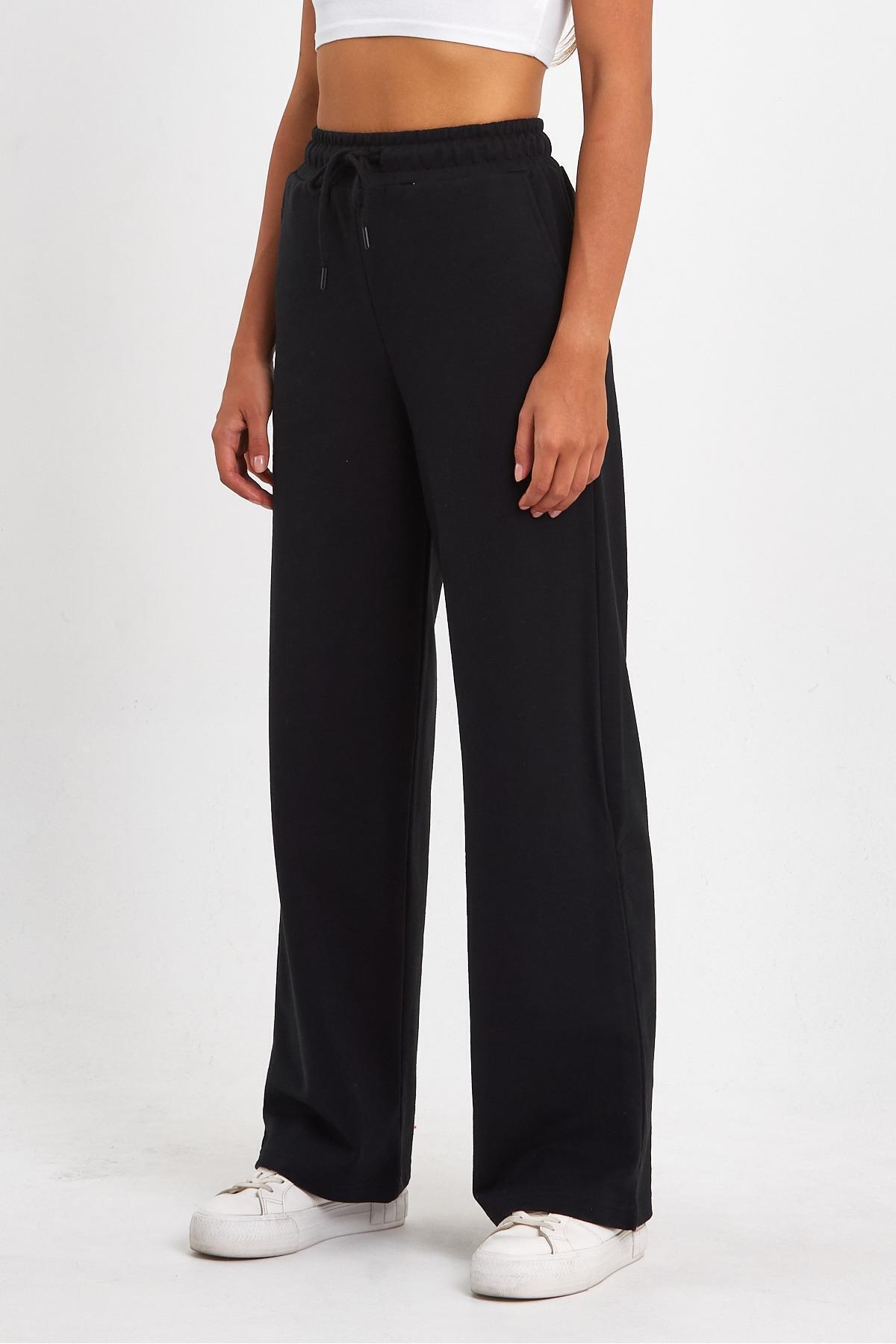 Saisonale Damen-Jogginghose mit lockerem, weitem, bequemem Bein und Seitentaschen - 