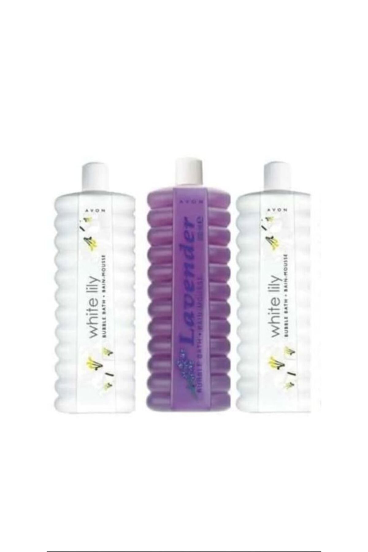 حباب حمام بزرگ سایز 1 لیتر. ست باشکوه 2 لیلی سفید و 1 اسطوخودوس Avon