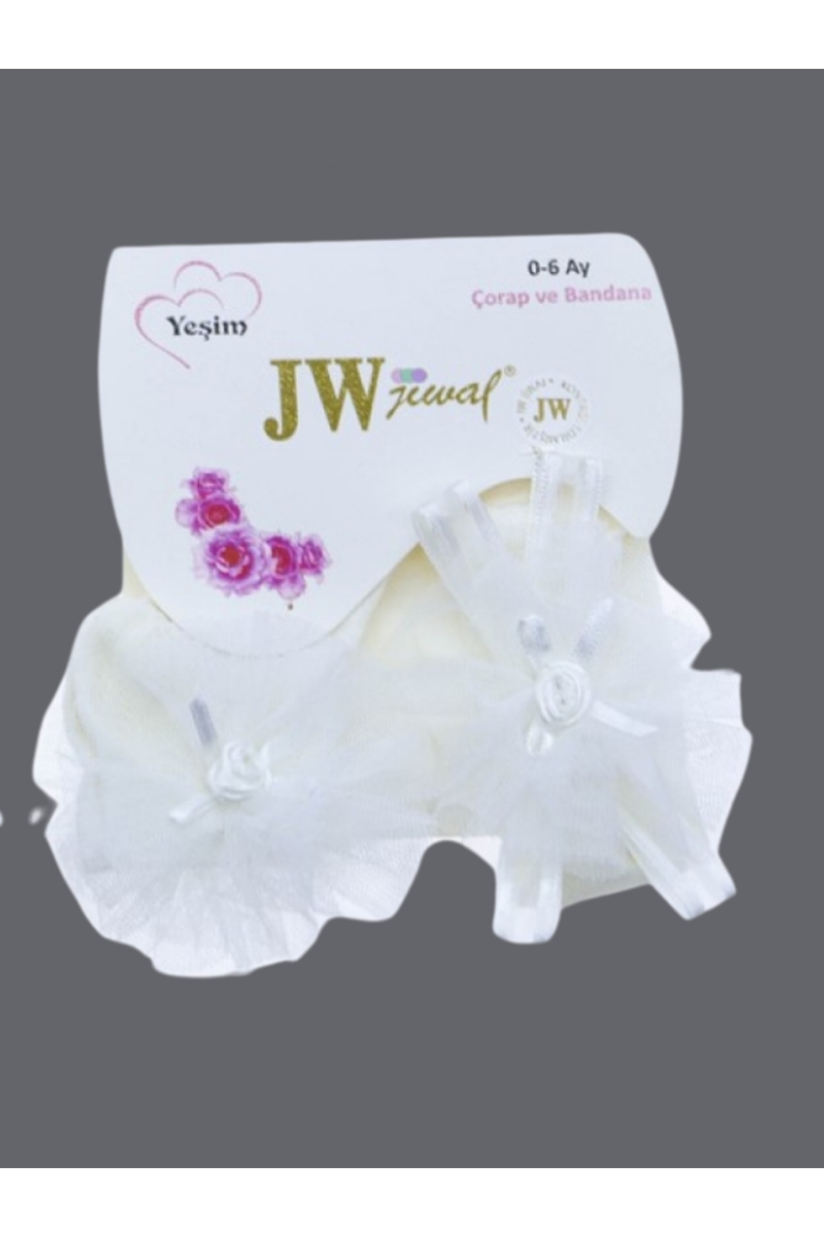 Baby Girl Kokoş Tutu Socks and Bandana Set Baby Special Day Accessories