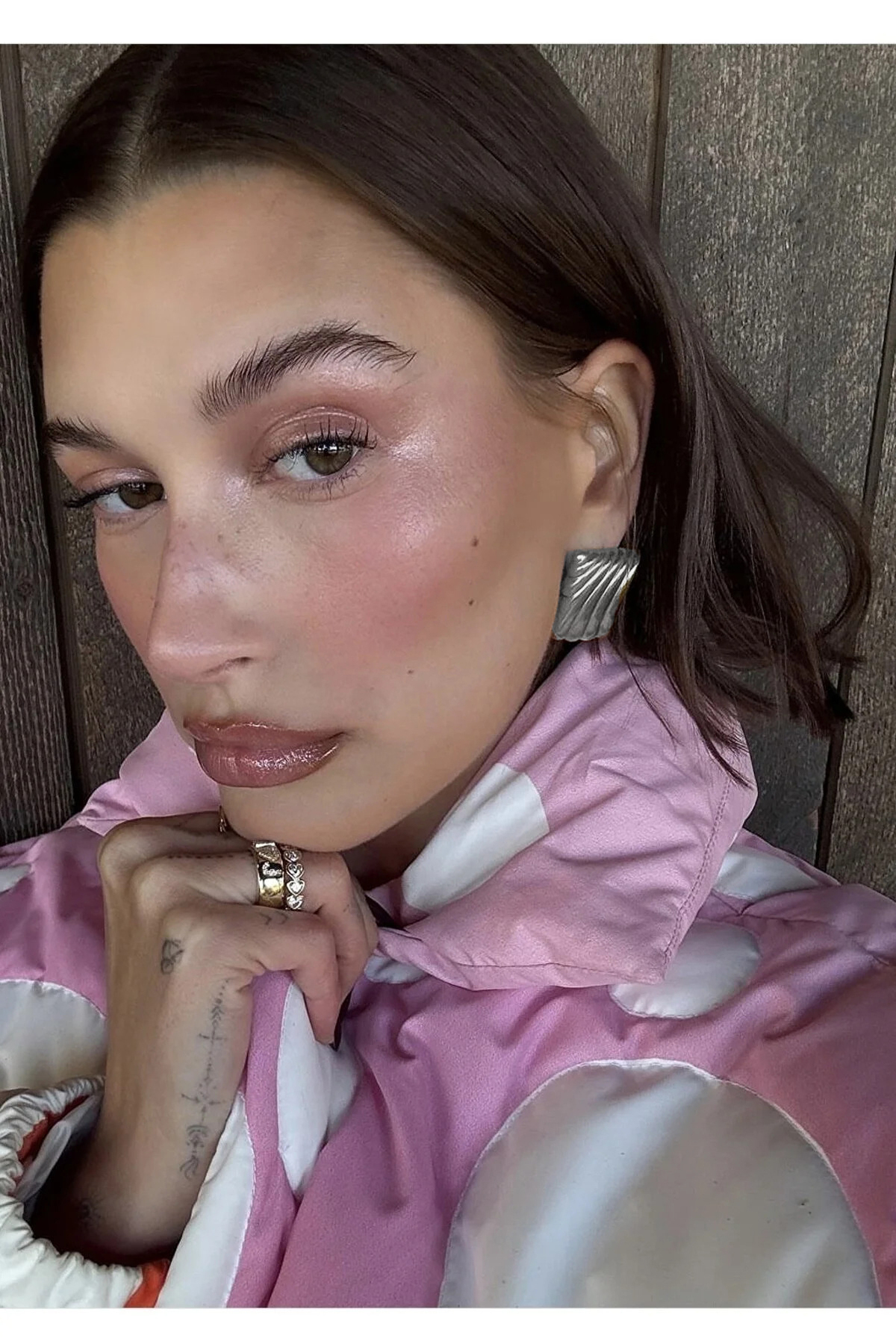 Hailey Kanat Silver Küpe 2