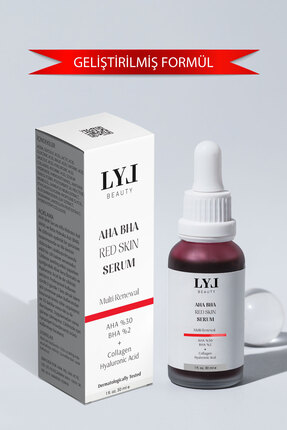 LYL BEAUTY Aha & Bha Canlandırıcı Yenileyici Cilt tonu eşitleyici Kırmızı Pee...