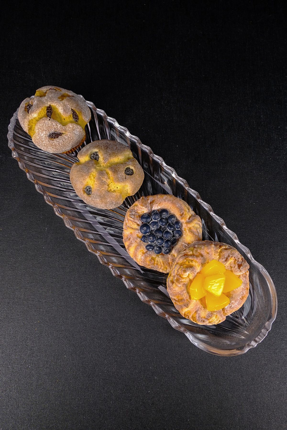 Digithome-Glass Serving and Presentation Plate 39 Cm – SN.BLK.004 C1-1-288 4