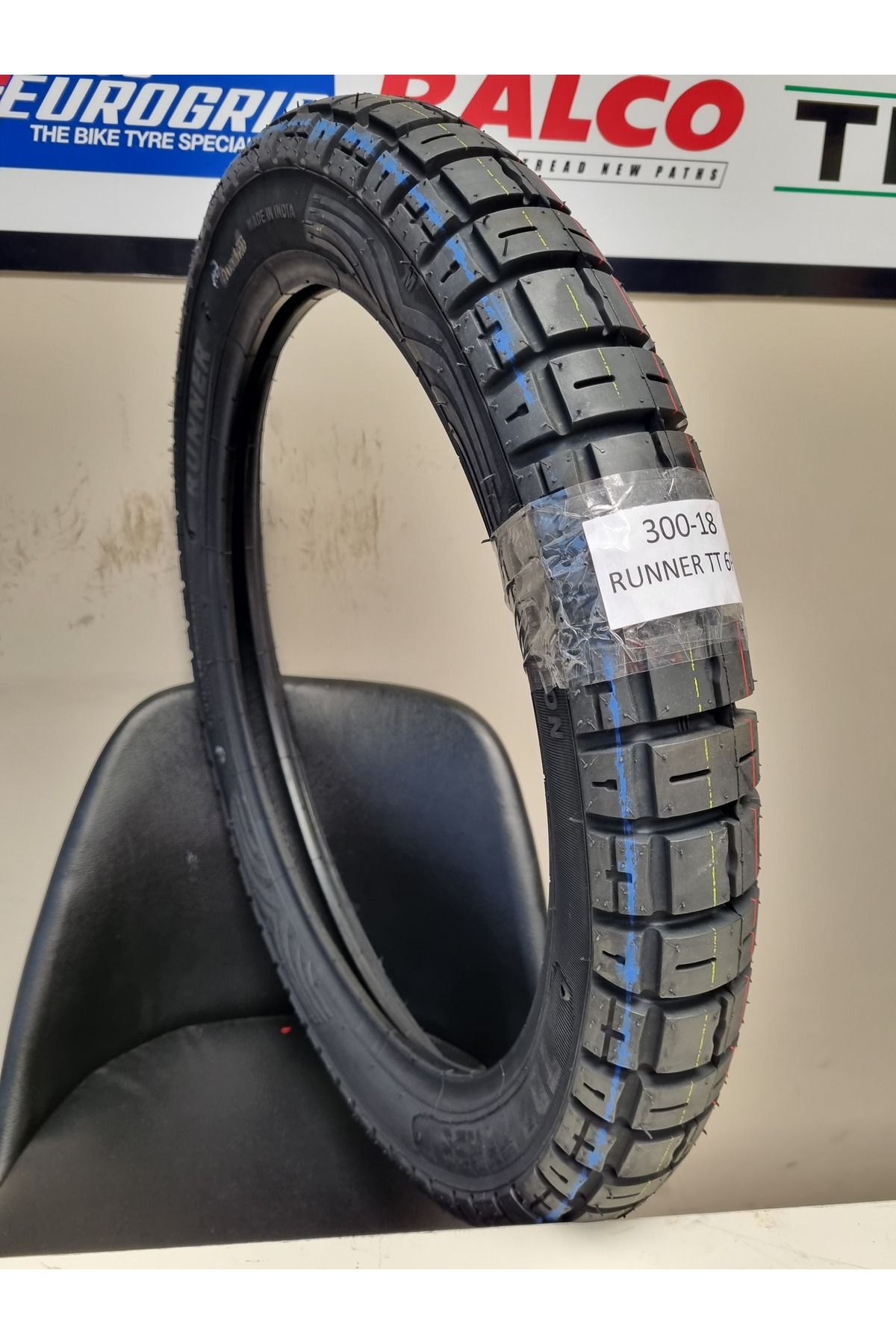 TDT TYRES 300-18 MOTORSİKLET LASTİĞİ TT(TUBETYPE-İÇ LASTİKLİ TİP) RUNNER001