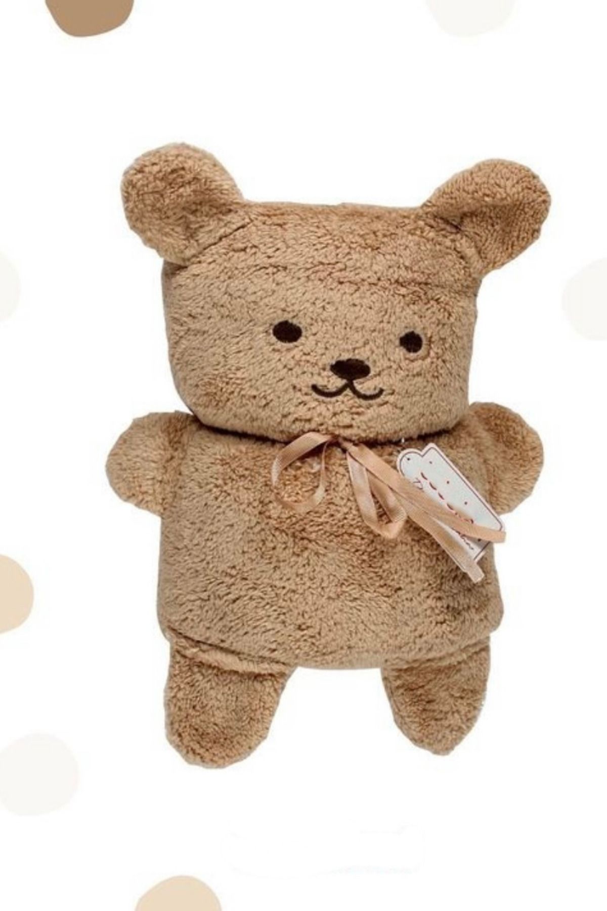 Cherub Baby Baby Blanket with Teddy Bear Trendyol