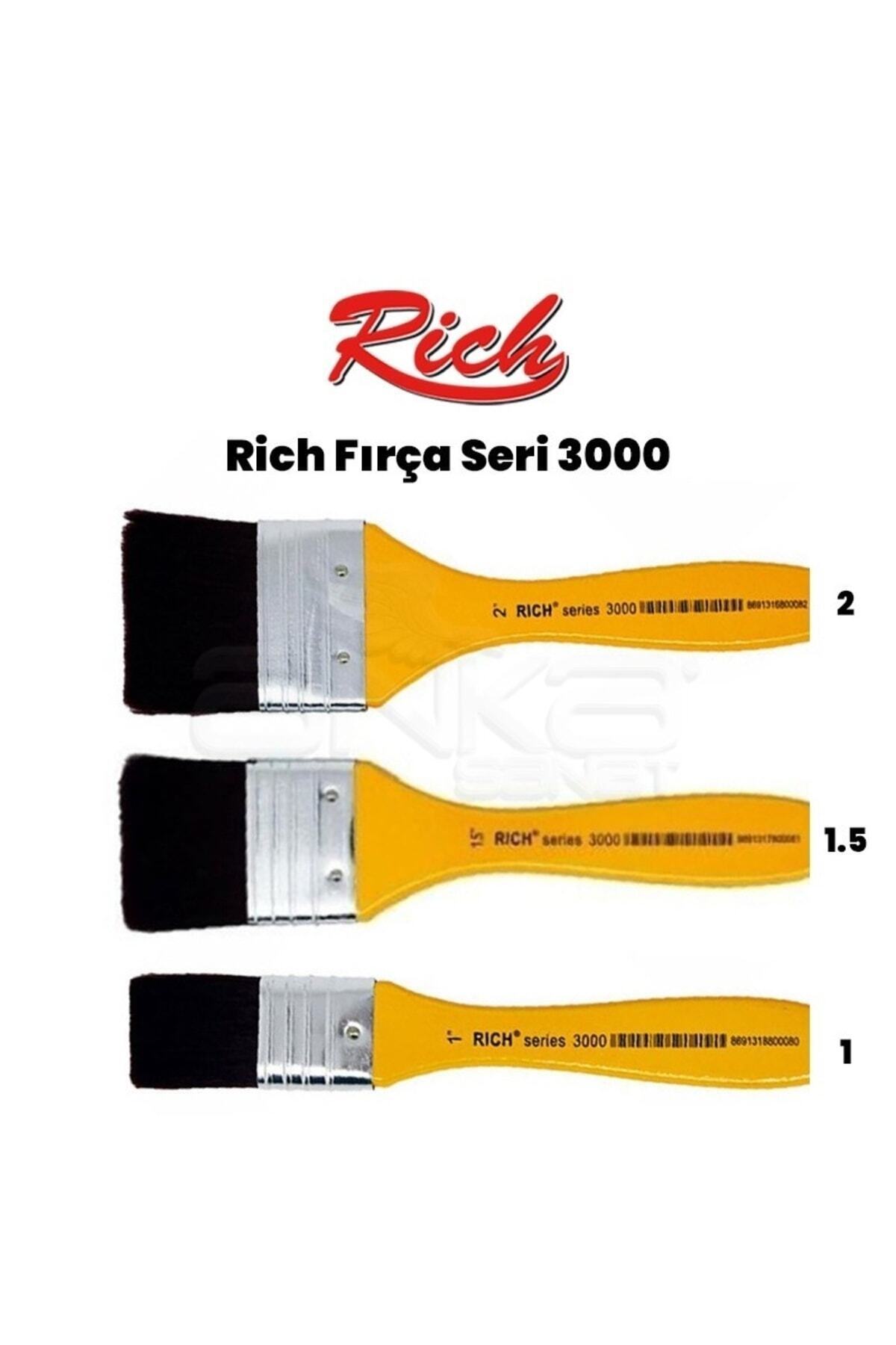 Rich Sarı Saplı Bordo Sentetik Zemin Fırçası 3000 Seri No:1