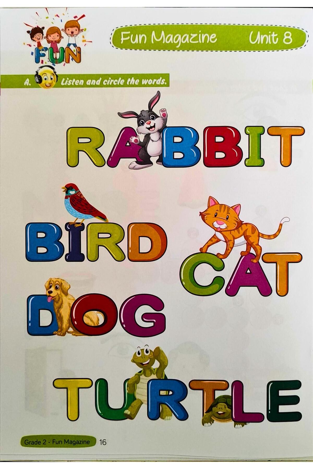 Harika Kitap-2.مجموعة تدريب اللغة الإنجليزية للفصل FUN & LEARN 4