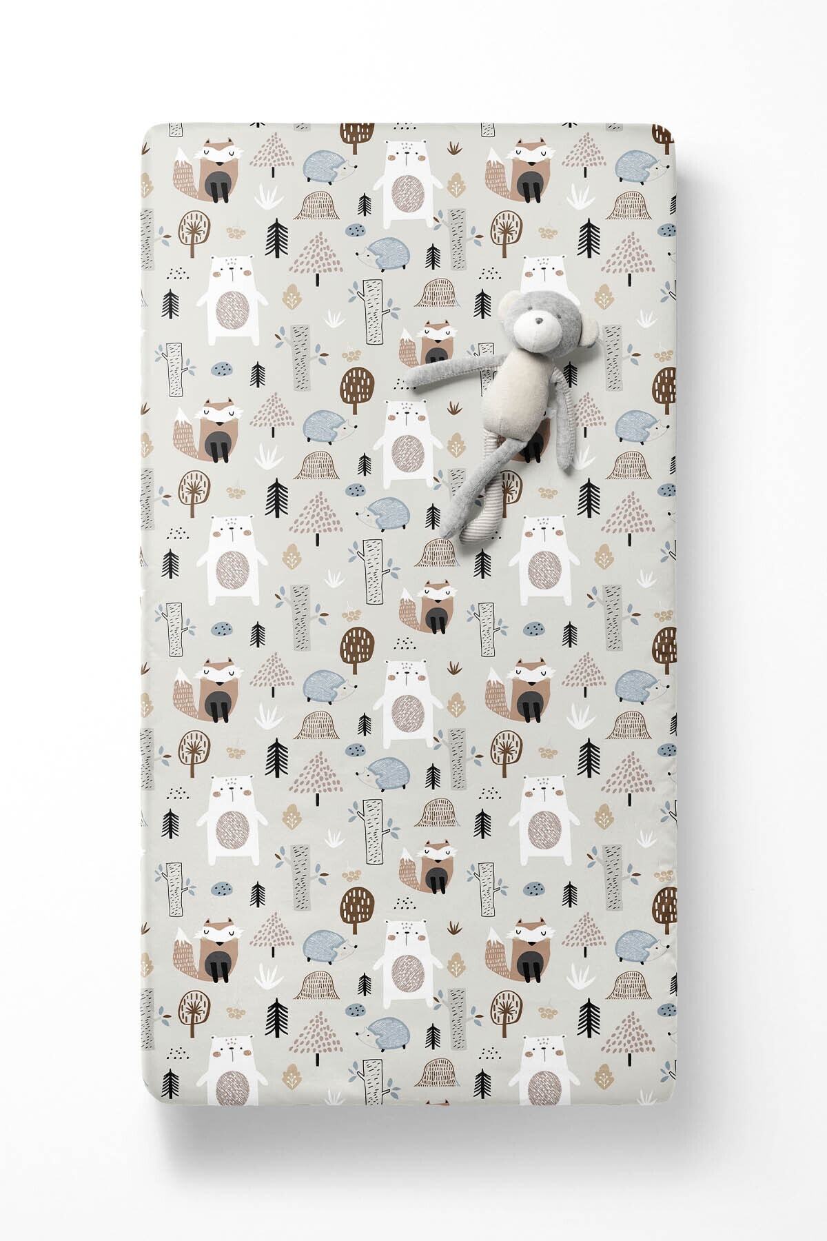 سرویس ملحفه یک نفره  خاکستری Evmila | 76165 اورجینال - تصویر 2