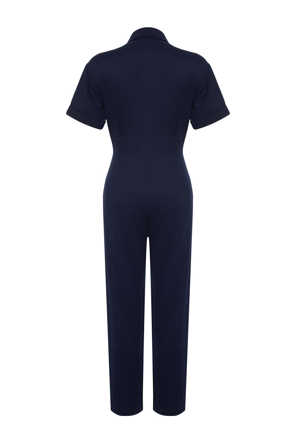 Trendyol Collection-Ολόσωμη φόρμα Maxi με λεπτομέρεια με μπλε κουμπιά TWOSS24TU00003 8