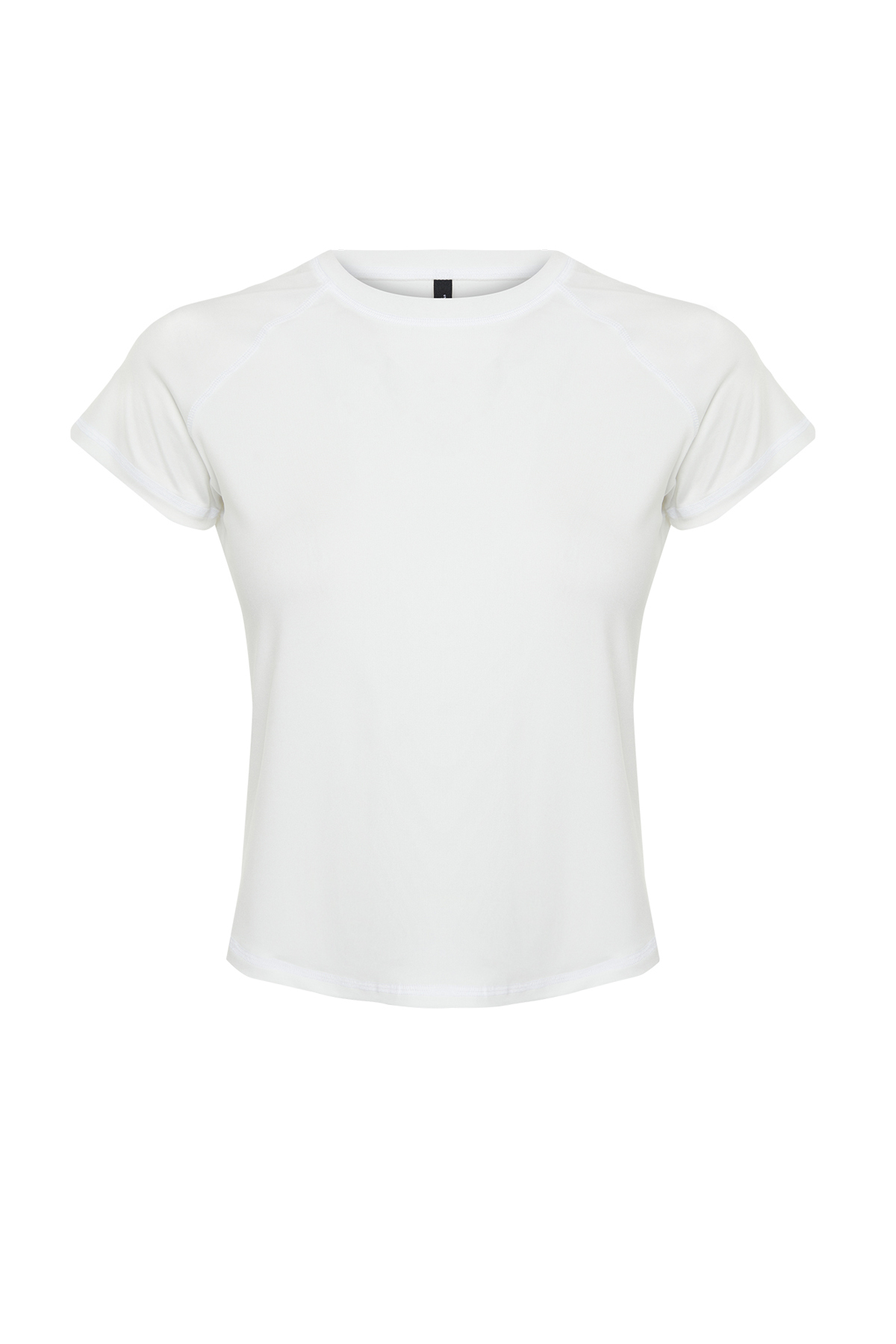 Trendyolmilla  Beyaz Reflektör Baskı Detaylı Örme Spor T-Shirt THMSS24TS00002 - Görsel 7