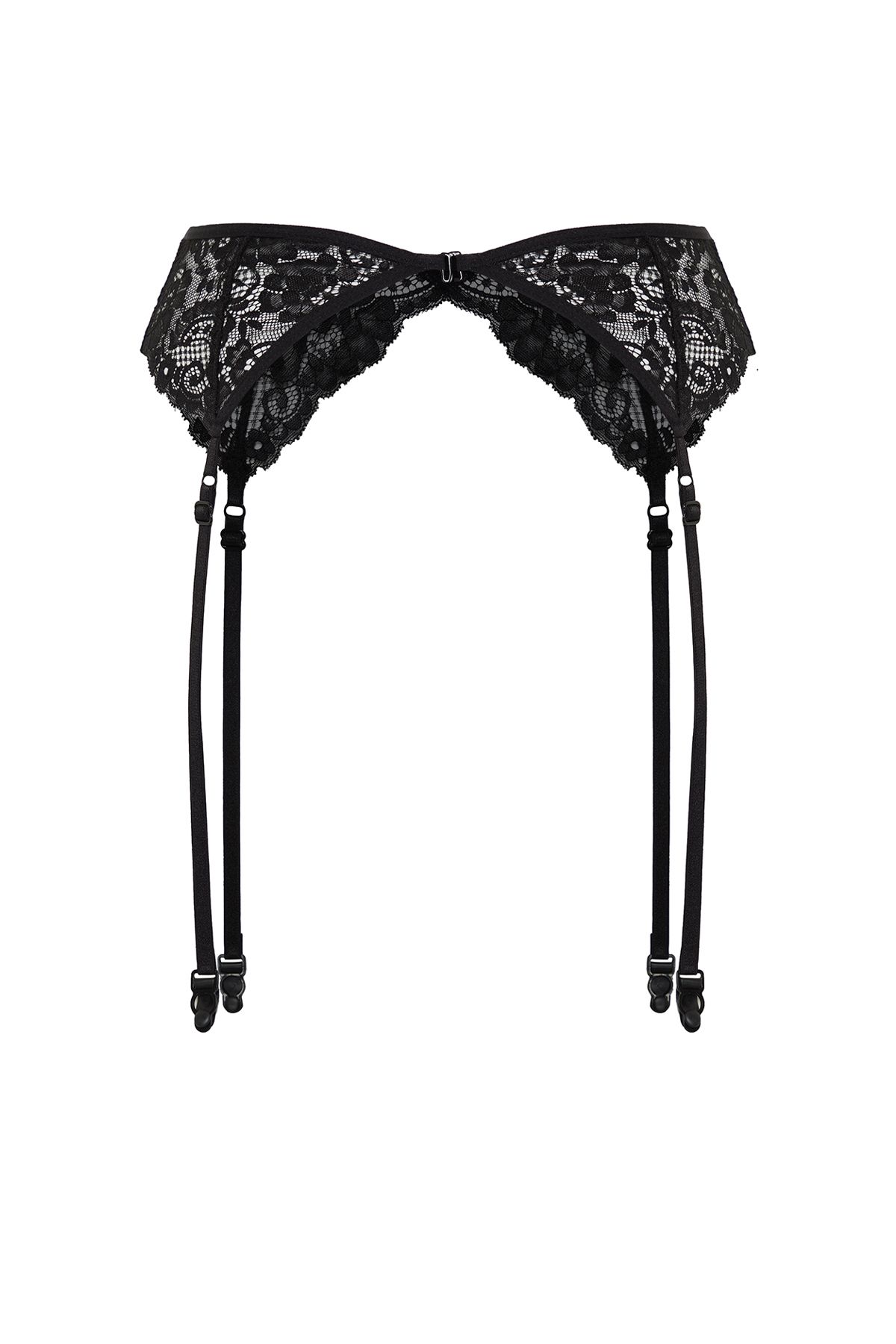 Trendyol Collection-Schwarzer Spitzen-Strumpfgürtel THMSS24DA00000 6