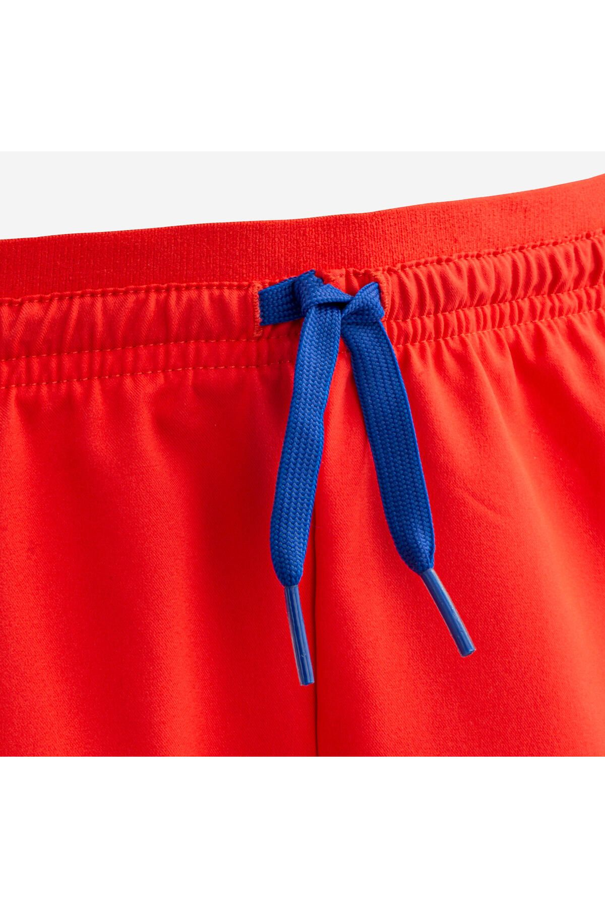 Decathlon Kids Football Shorts Orange Blue Viralto Axton
