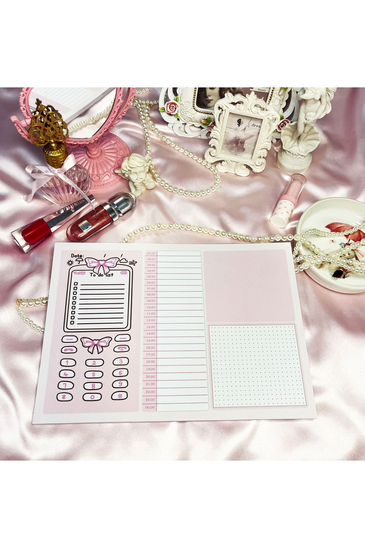 merccuri crafts-a4-a5-a6 notepad planner notebook set with coquette glue 2