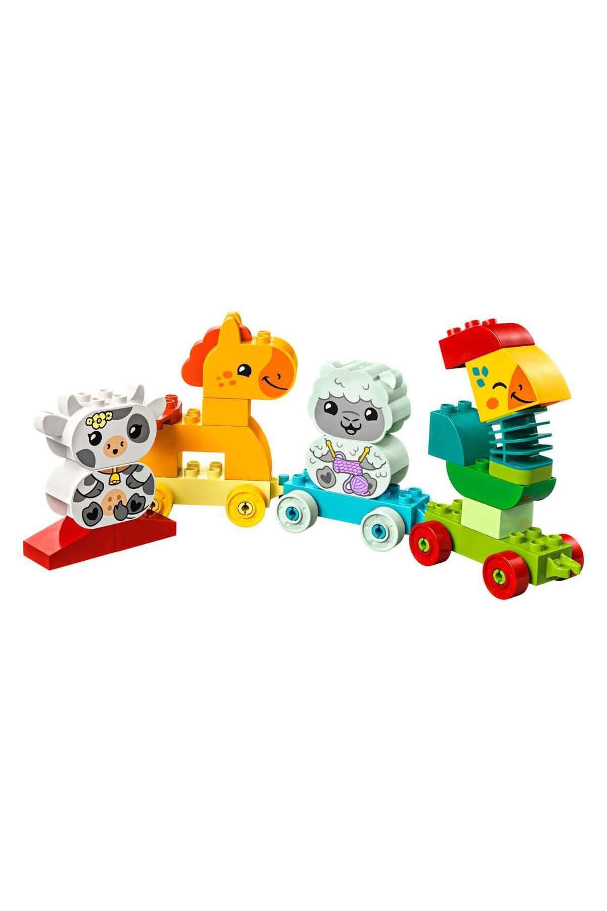 LEGO DUPLO® İlk Hayvan Trenim 10412 - 1 Buçuk Yaş ve Üzeri Çocuklar için Tekerlekli Oyuncak fotoğrafı 2 (önizleme)