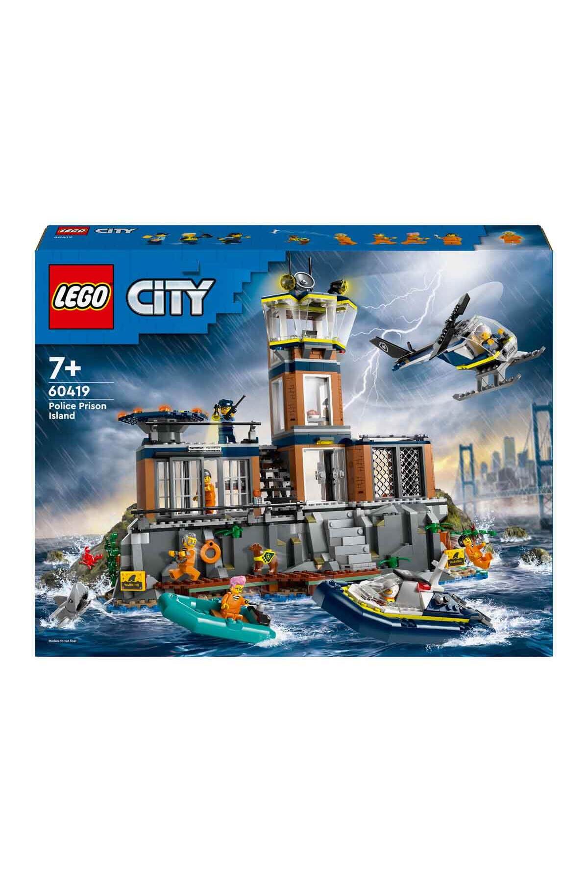 ® جزیره زندان پلیس شهری ۶۰۴۱۹ - هلیکوپتر پلیس خلاقانه برای کودکان ۷ سال و بالاتر