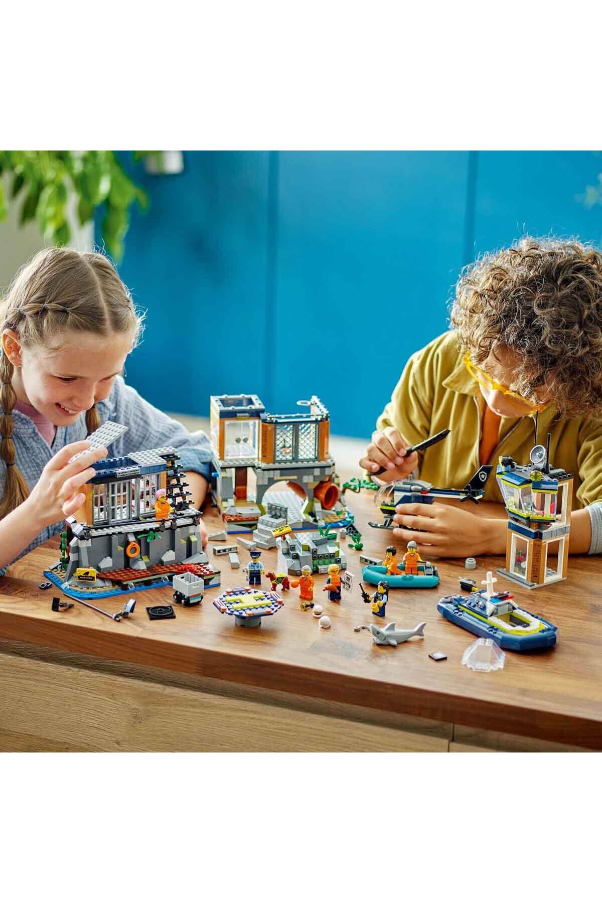 ® جزیره زندان پلیس شهری ۶۰۴۱۹ - هلیکوپتر پلیس خلاقانه برای کودکان ۷ سال و بالاتر