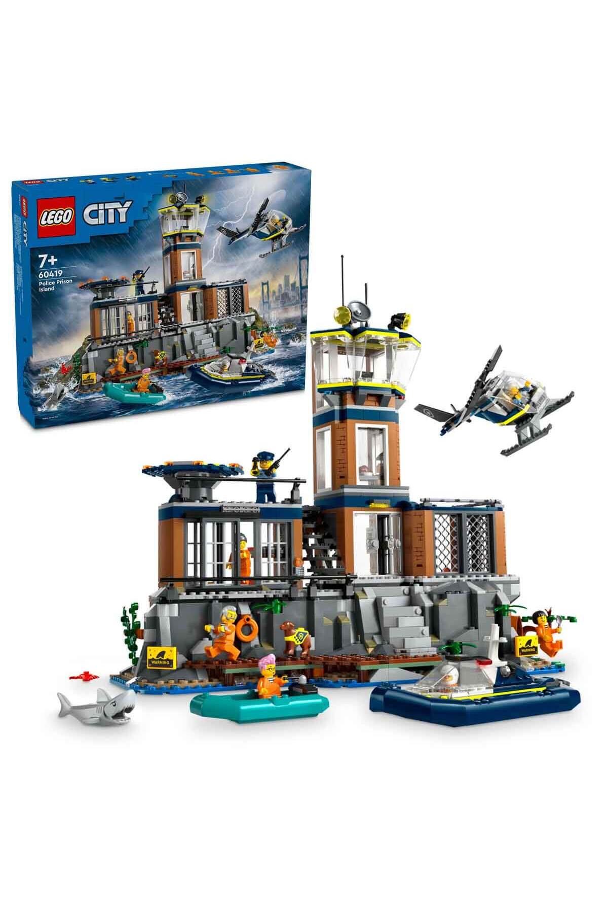 ® جزیره زندان پلیس شهری ۶۰۴۱۹ - هلیکوپتر پلیس خلاقانه برای کودکان ۷ سال و بالاتر