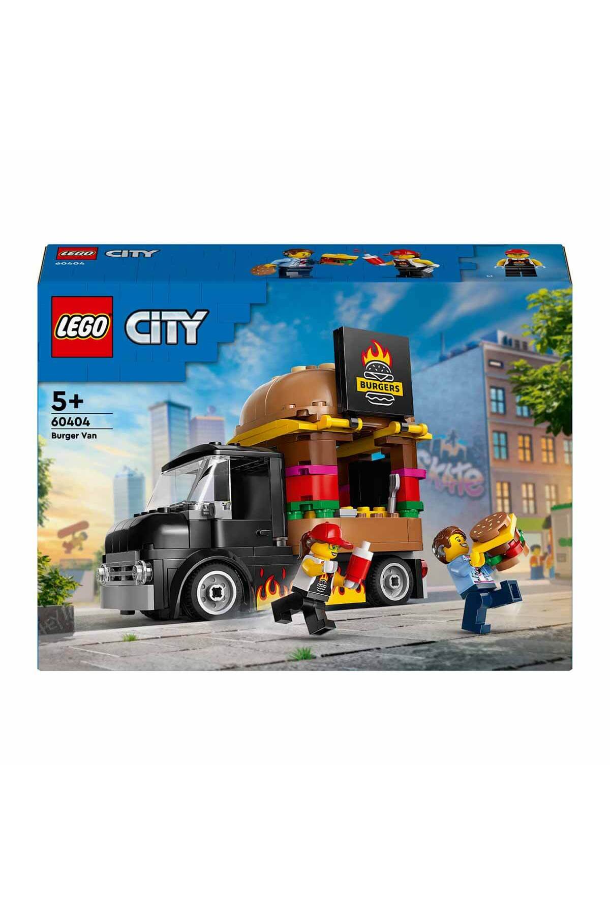 ® کامیون همبرگر شهری 60404 - مجموعه ساختنی اسباب‌بازی خلاقانه برای سنین ۵ سال و بالاتر (۱۹۴ قطعه)