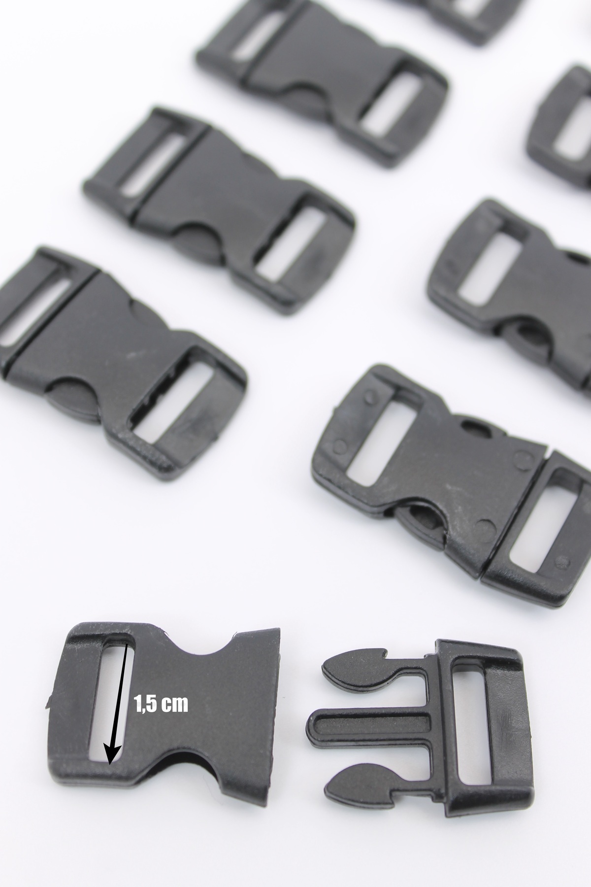 ERDAL DERİ 1,5 Cm Plastik Geçme Kilit 10 Adet-al91