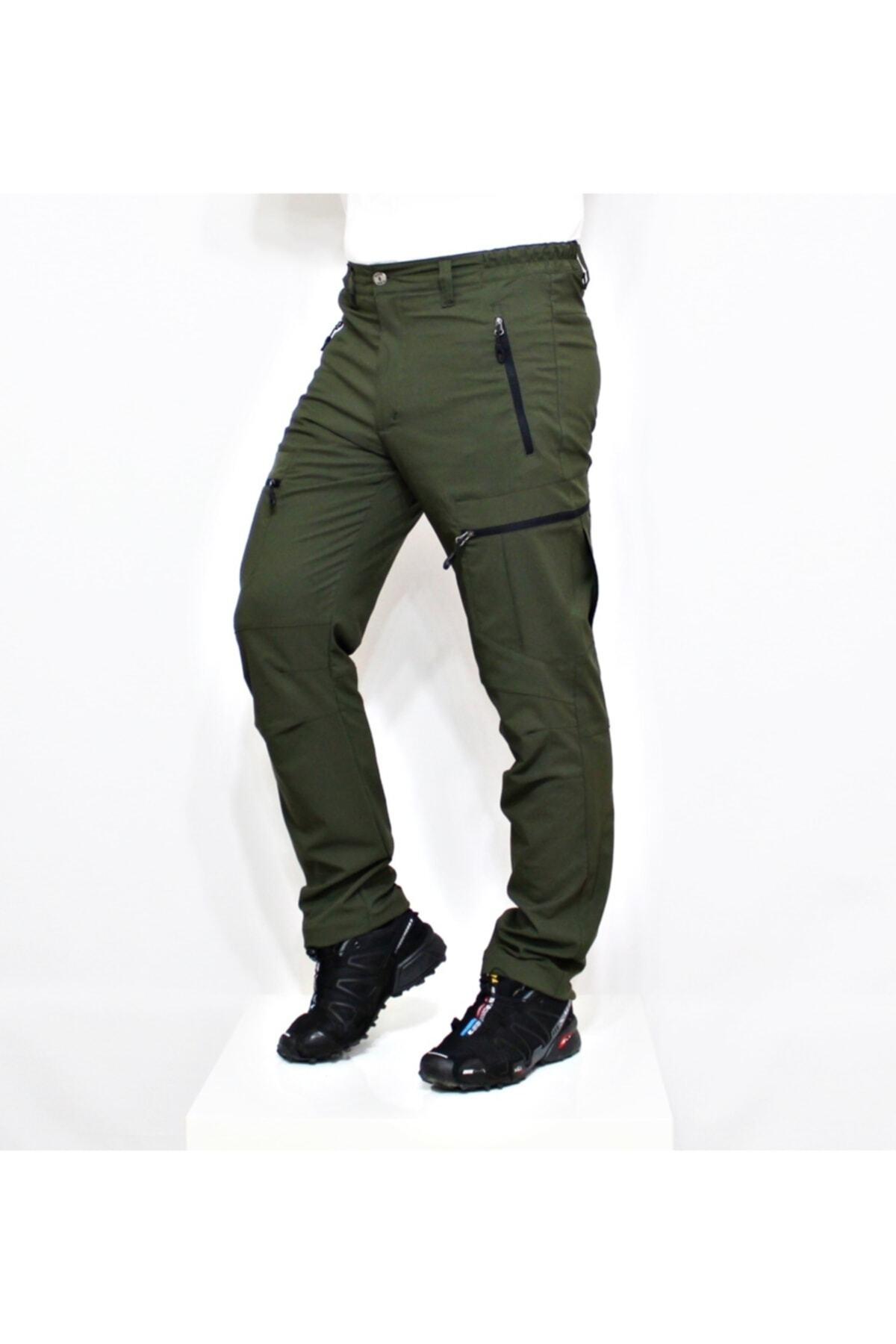 Khaki Micro Lycra Summer Trekking Pants