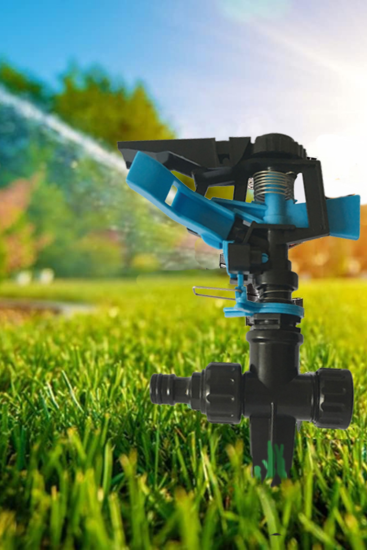 4 Adetli Çat Çat Fıskiye Ayarlanabilir Açılı 1040m2 Sulama Alanı Ae021-4 5