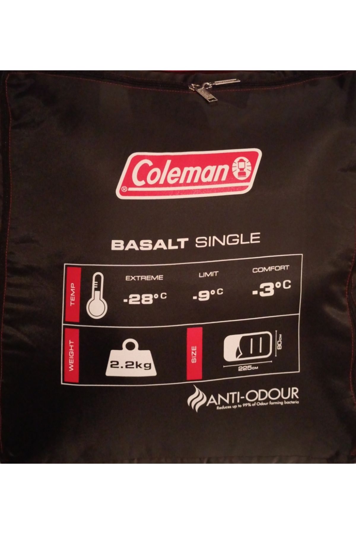 Coleman-Basalt Single Sleeping Bag, Extreme temperature -28°C 2