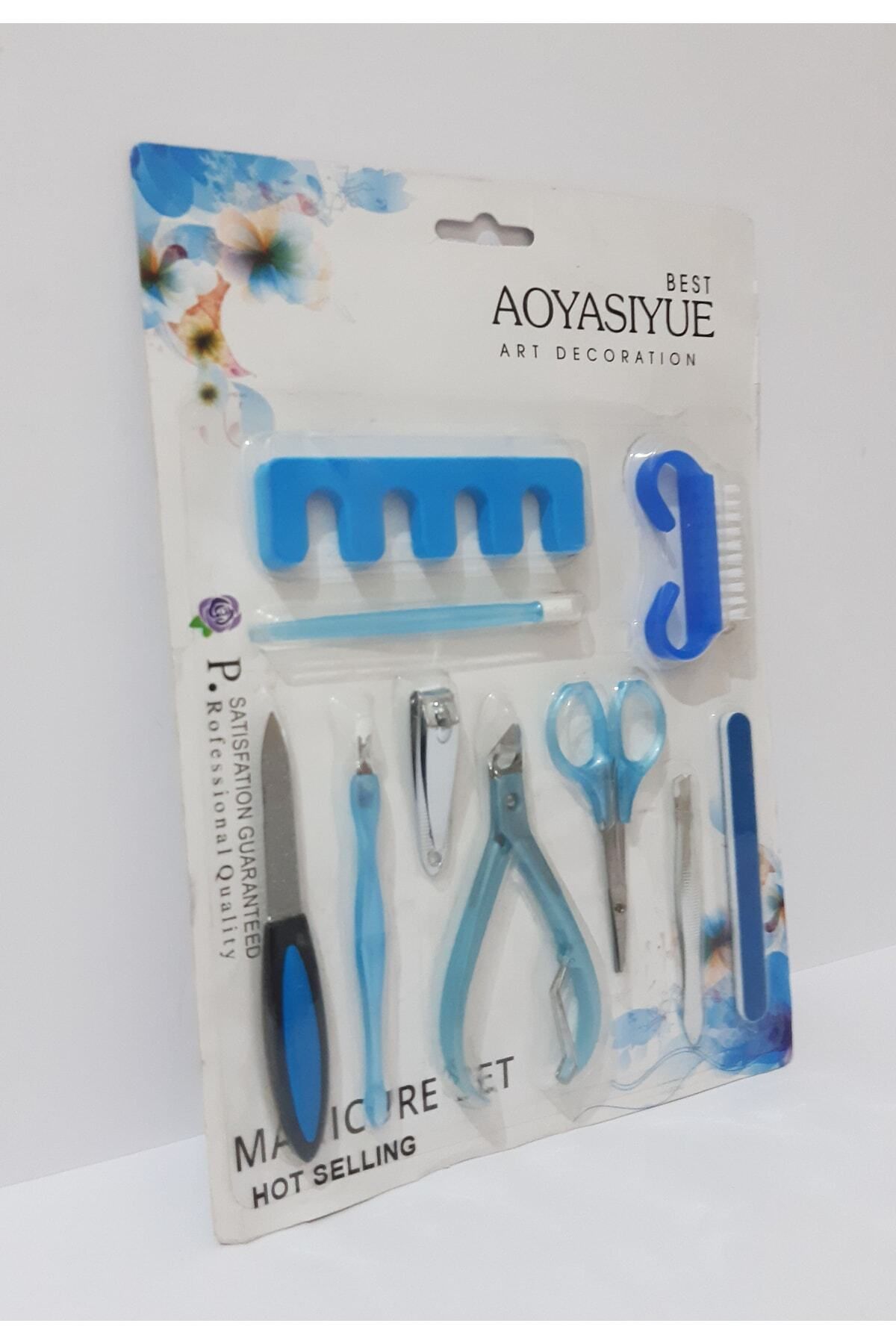 renkli çiçekler-Manicure Set 10 Piece Manicure Set 5