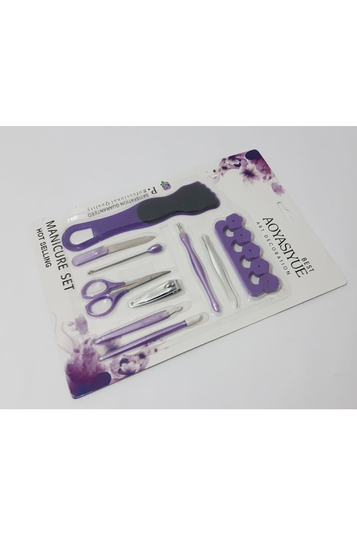 renkli çiçekler-Manicure Set 10 Piece Manicure Set 6