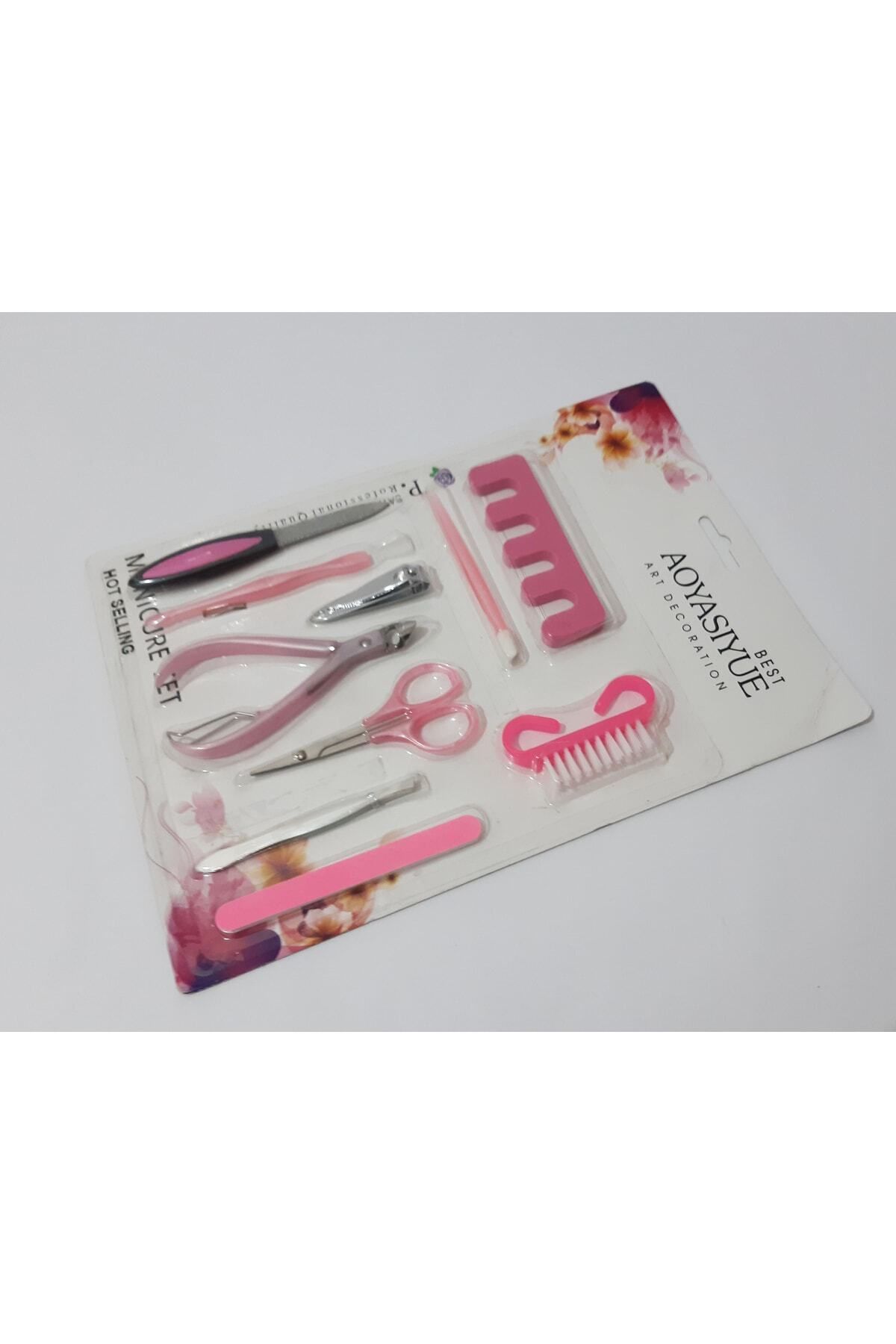 renkli çiçekler-Manicure Set 10 Piece Manicure Set 6