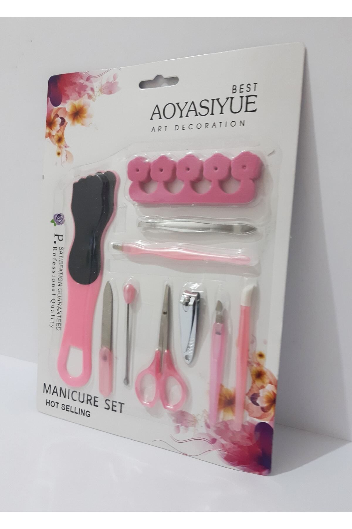 renkli çiçekler-Manicure Set 10 Piece Manicure Set 3