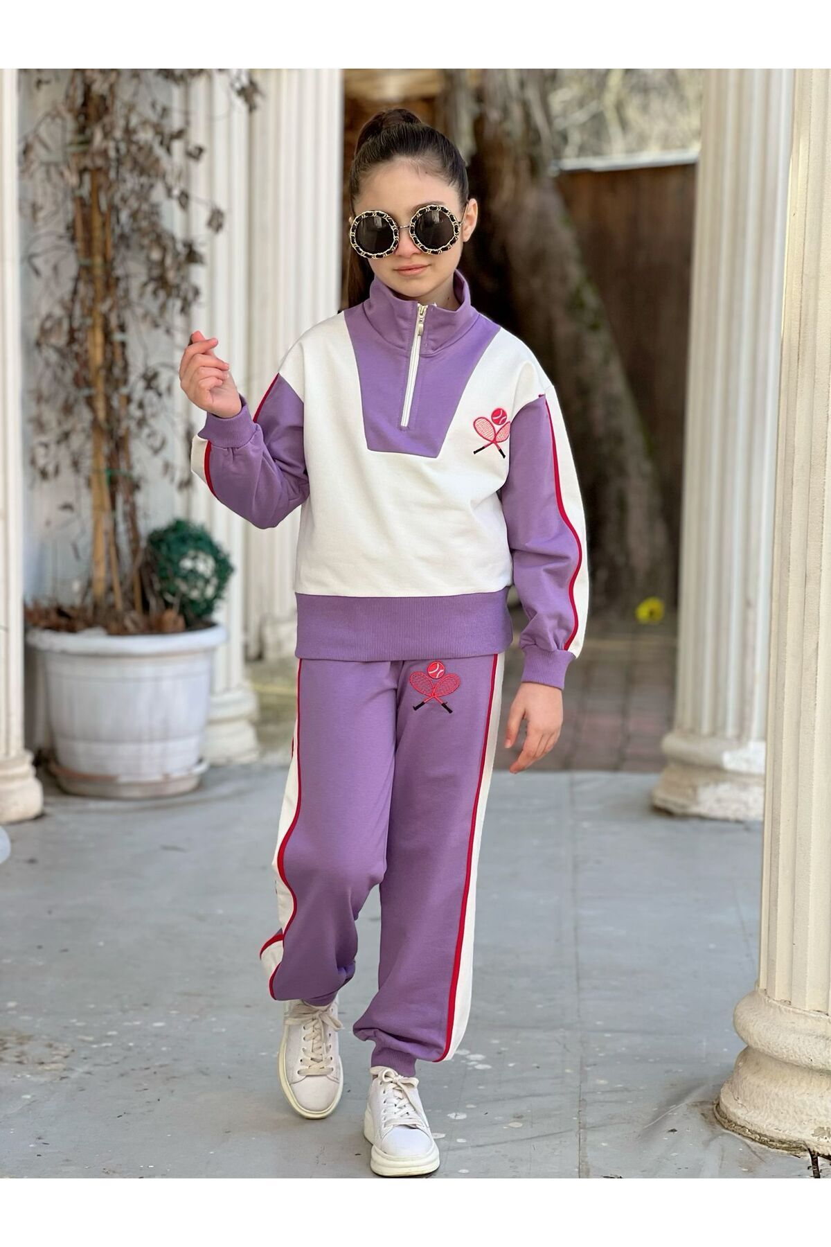Ysferbutik Girls Tracksuit Set Girls New Model Tracksuit Set