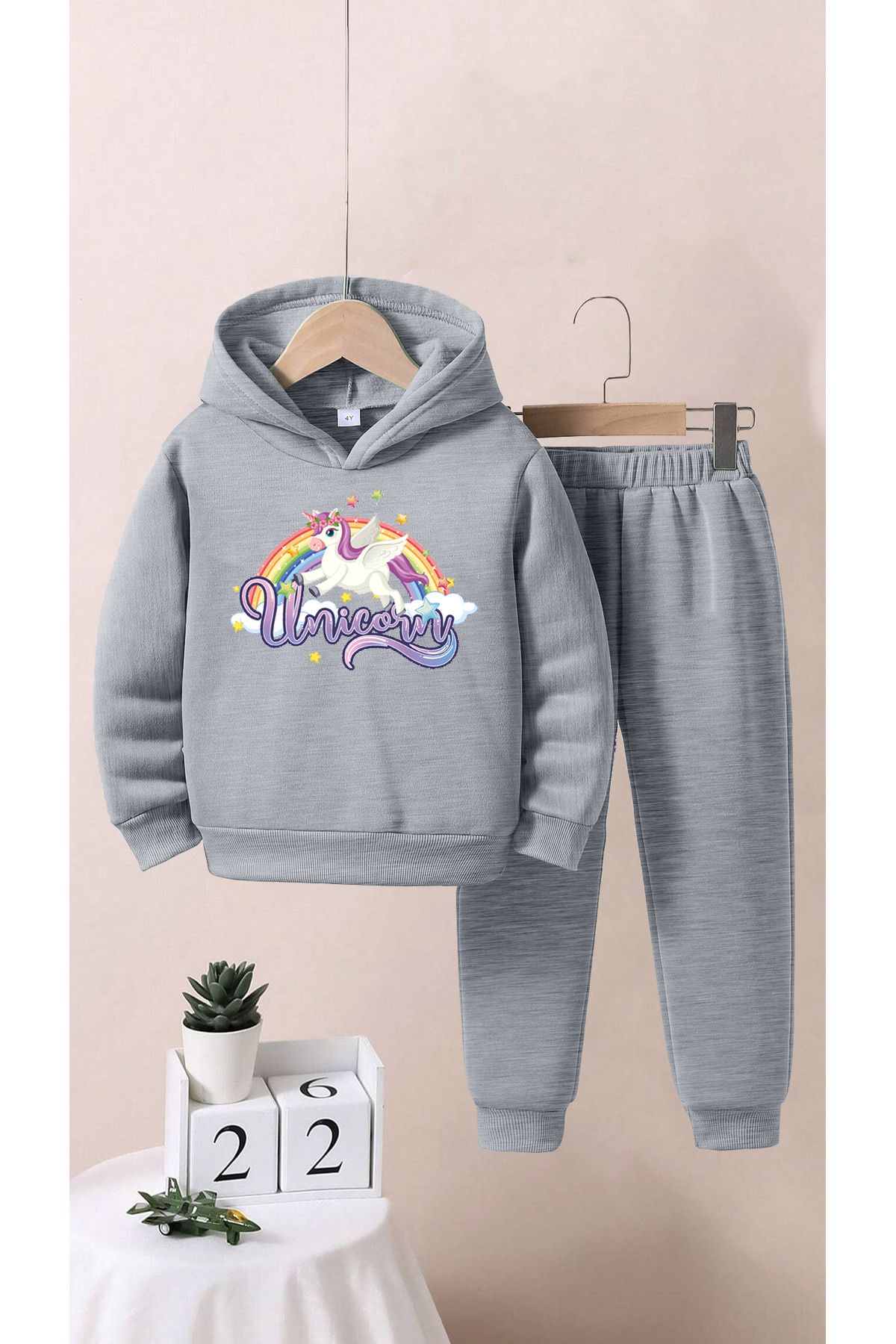 ALİKA Set De Trening Pentru Copii Cu Unicorn Unisex - 7–8 years