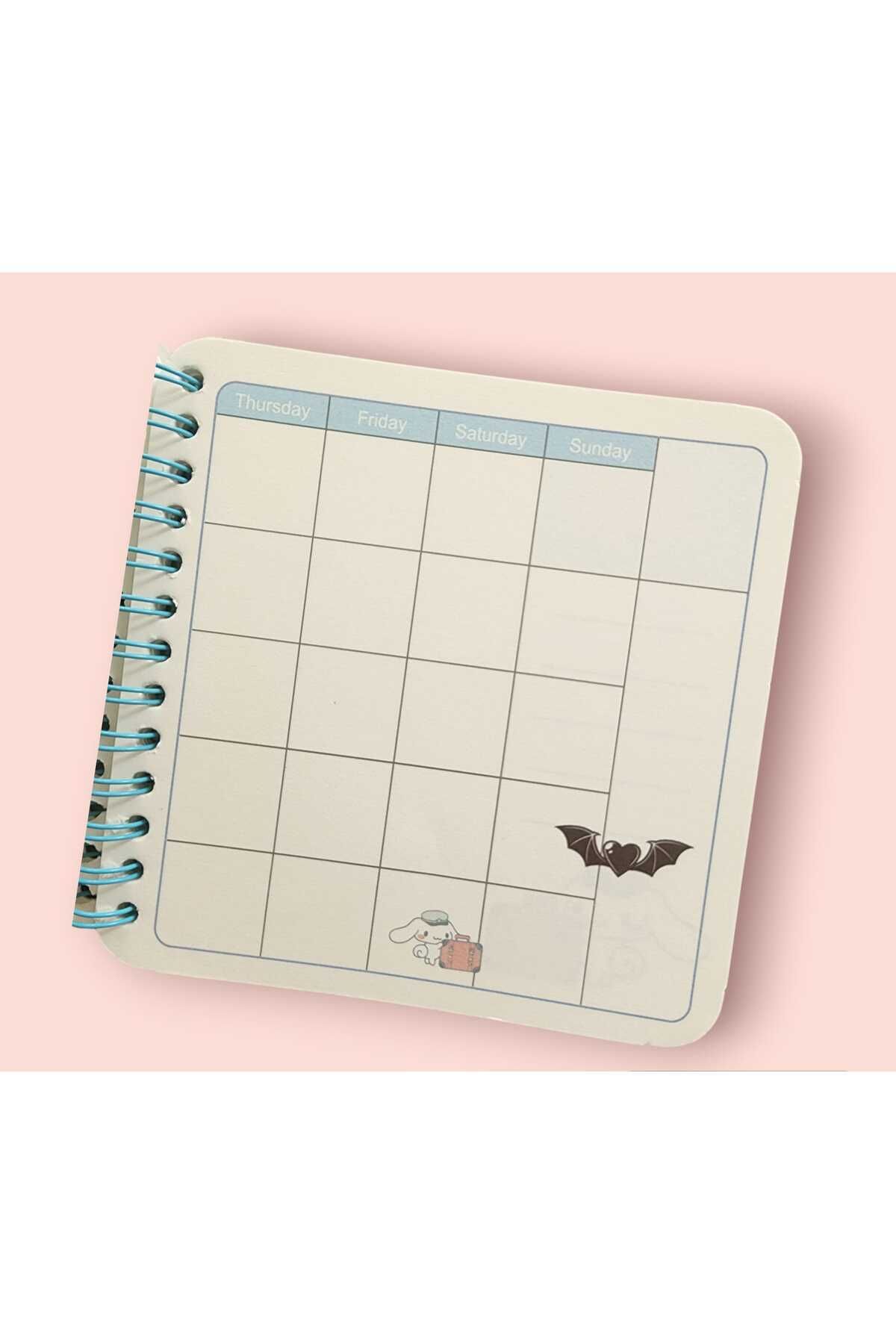 Rota Hediyelik-Cute Glittery Kawaii Weekly Planner Sanrio 4